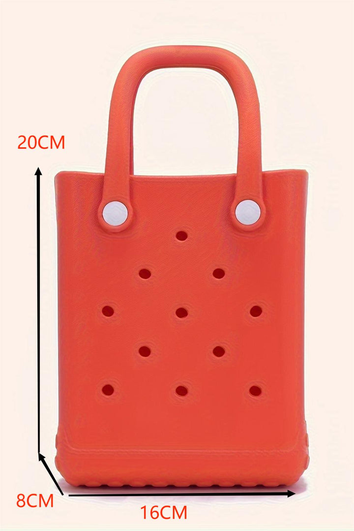 Waterproof EVA Random Decorations Hollow Tote Bag