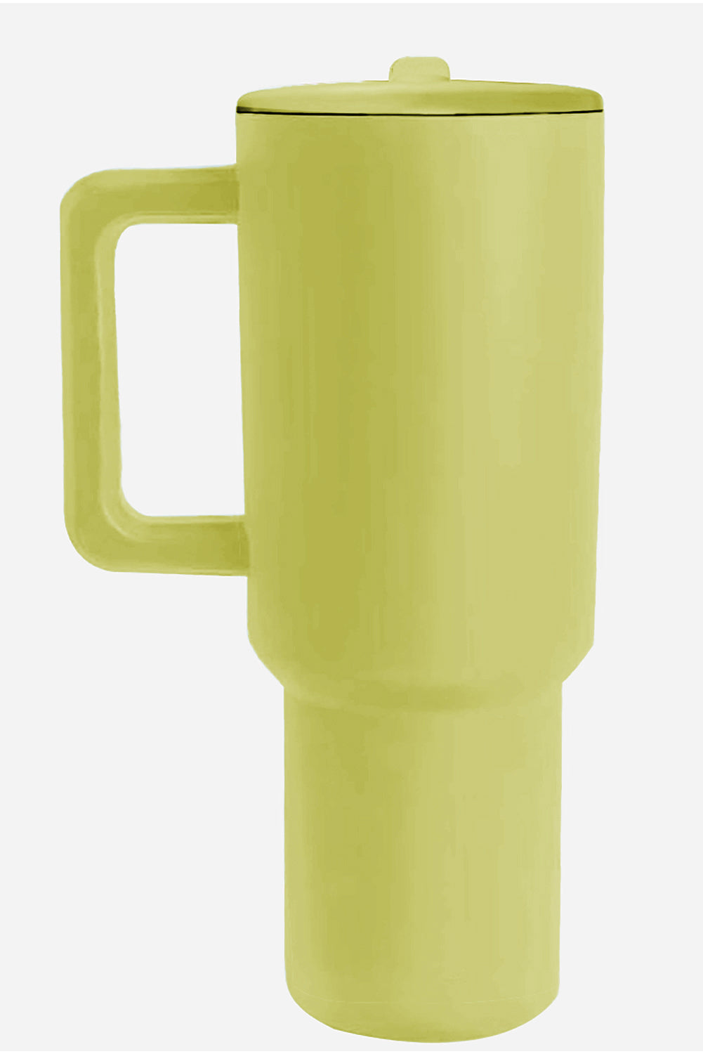 Großer Vakuumbecher mit mattiertem Edelstahlgriff und Strohhalm, 40 oz