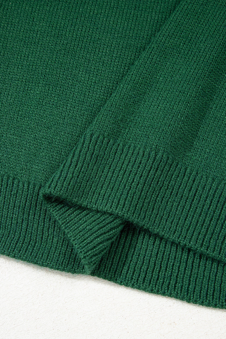 Raglan Sleeve Crew Neck Sweater