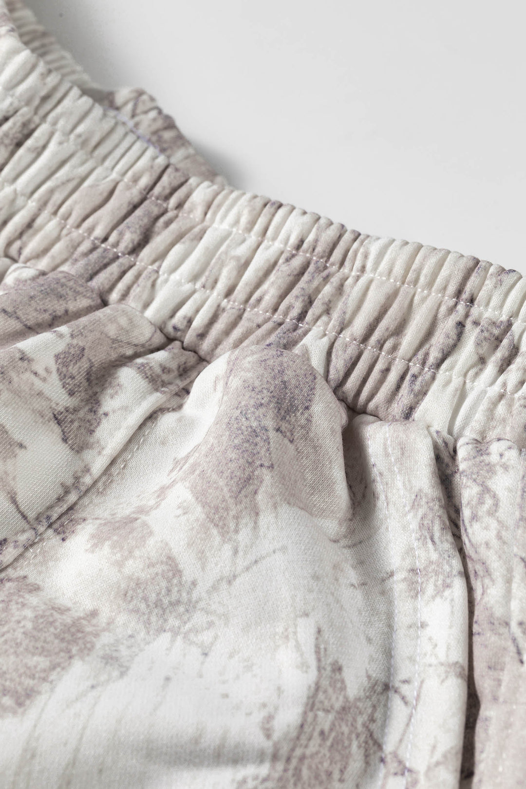 Multicolour Abstract Print Long Sleeve Elastic Waist Pant Set