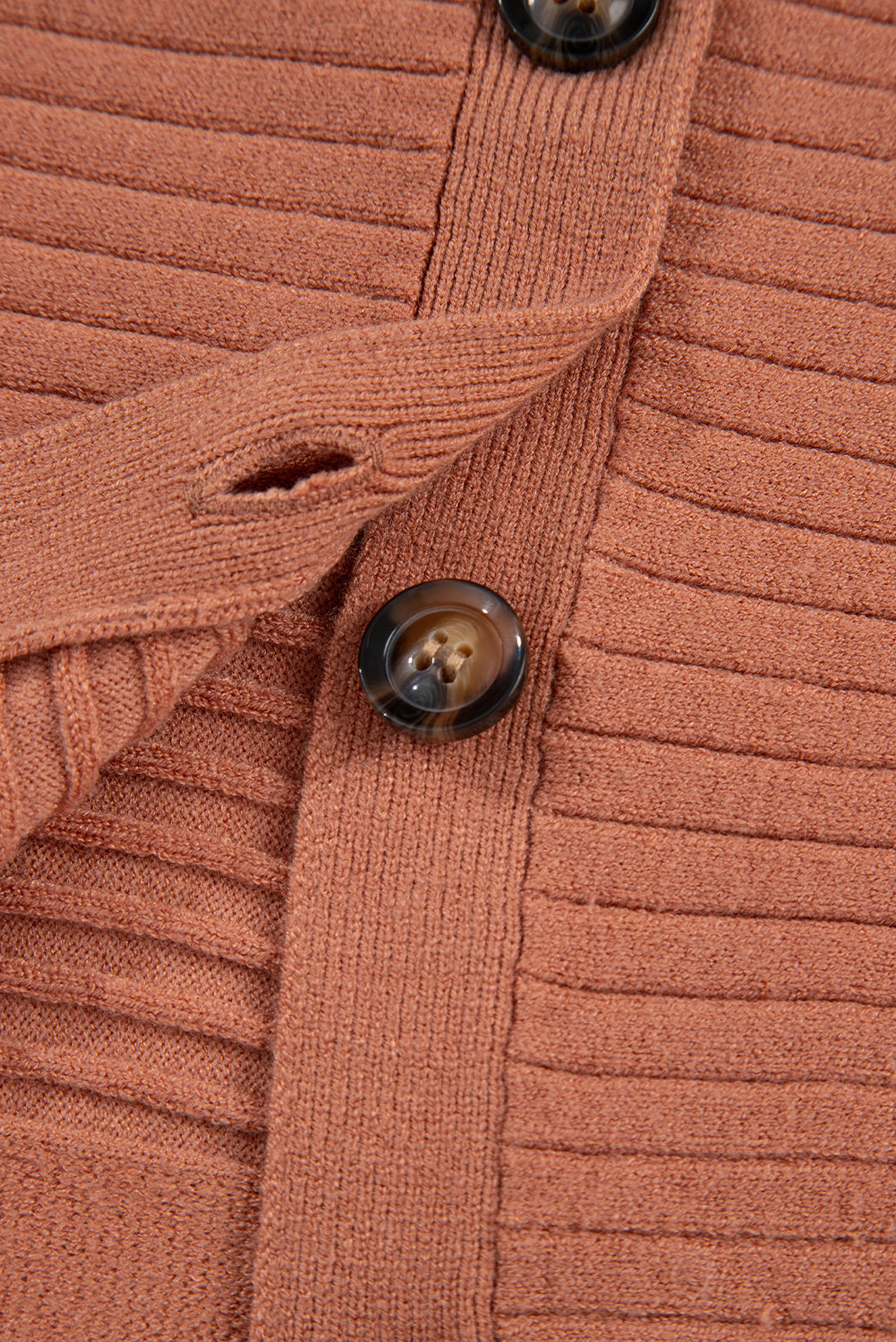 Wide Rib Knit Button Front Dolman Sleeve Sweater Cardigan