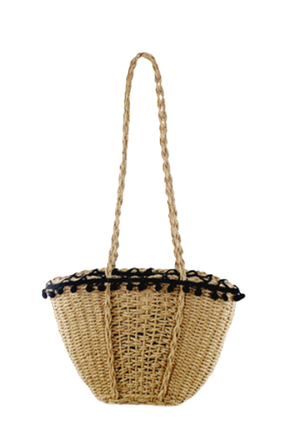 Sac à bandoulière simple en rotin 