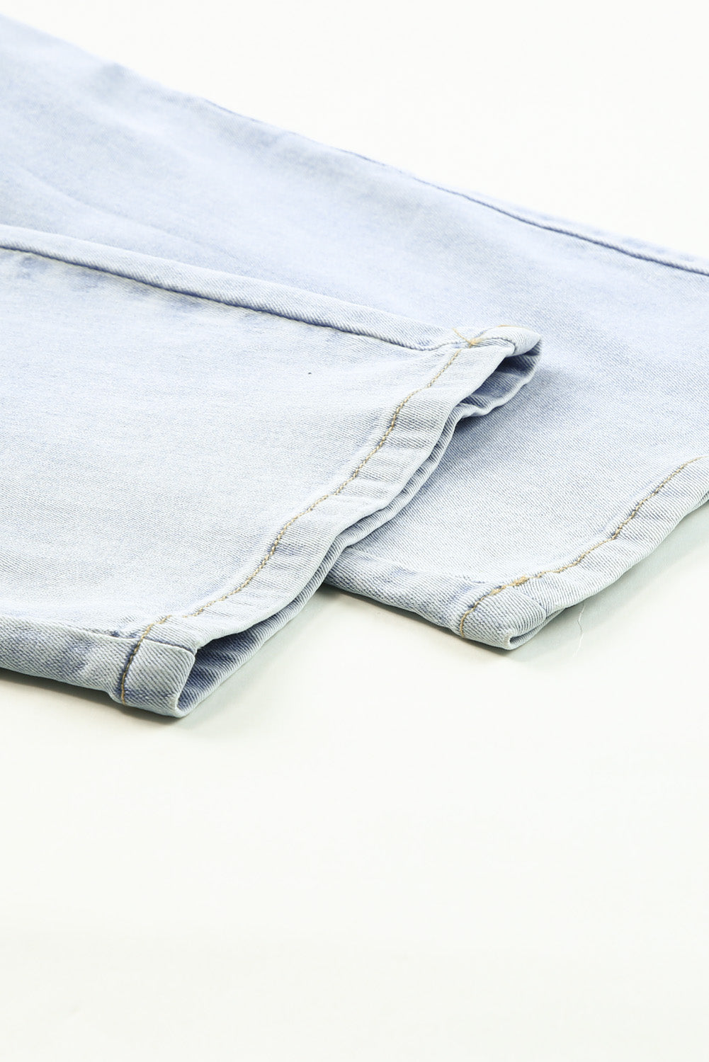 Sky Blue Multi Pocketed Y2K Street Fashion Shift Jeans