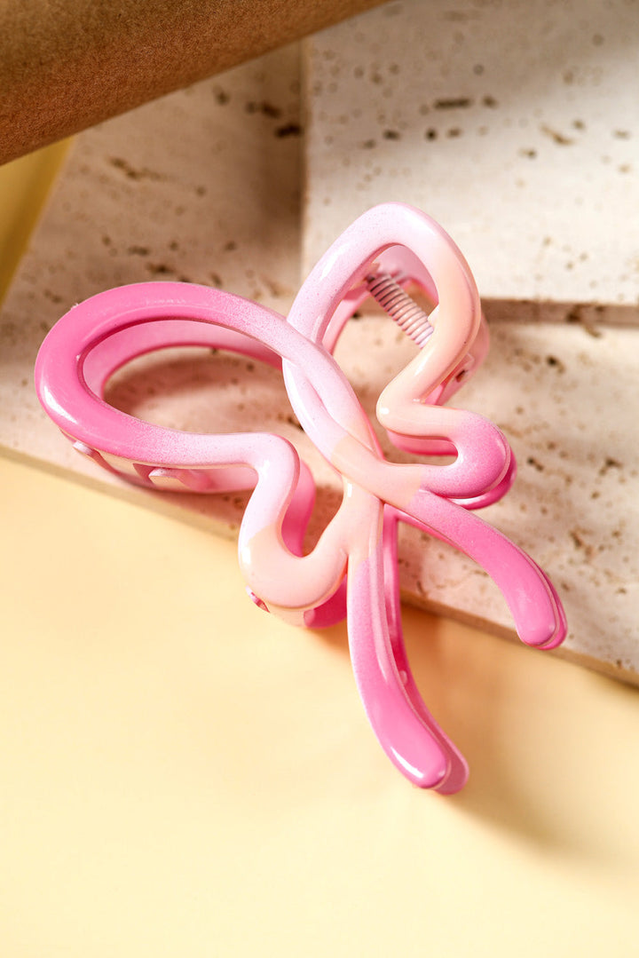 Pince à cheveux brillante en forme de papillon