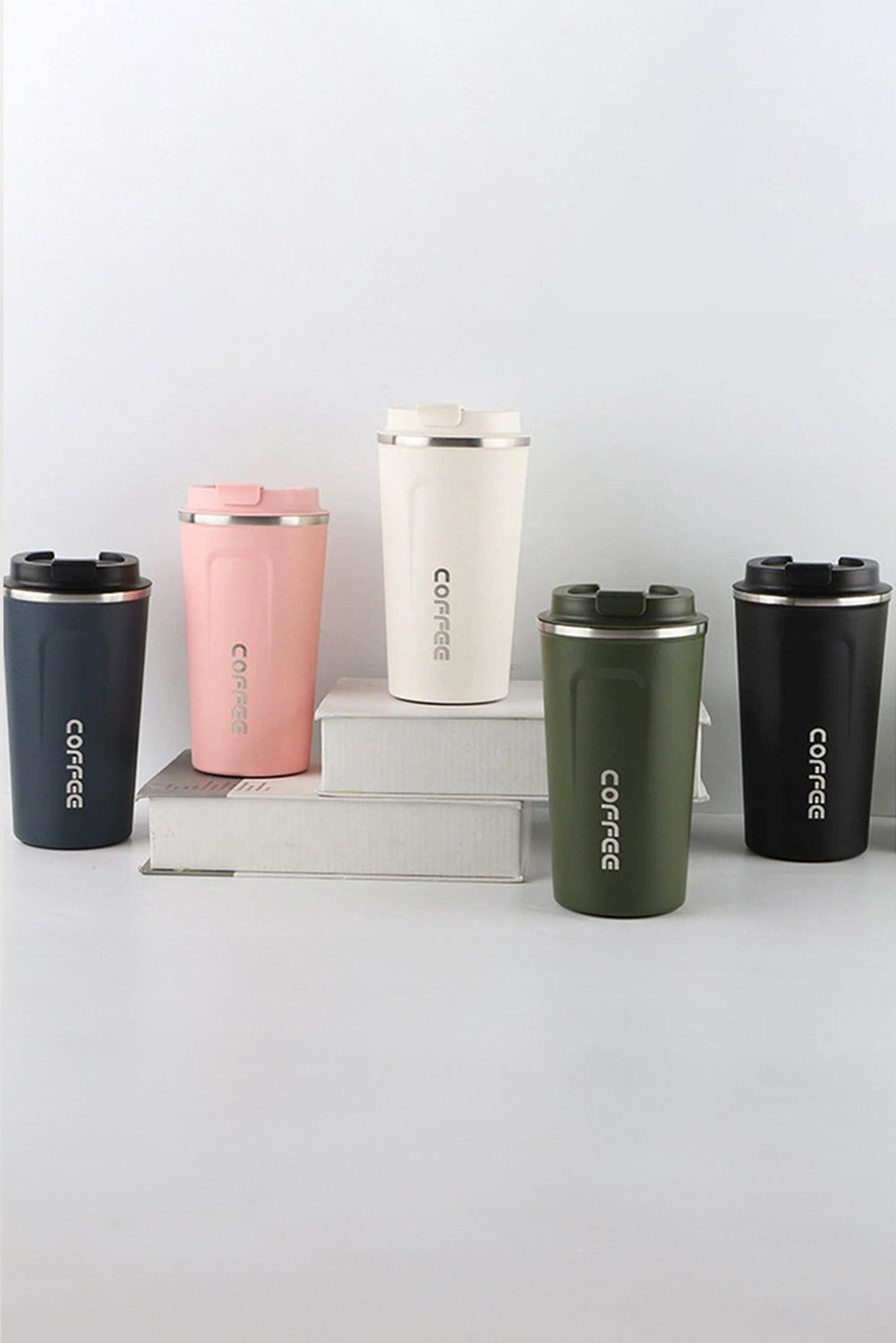 Tasse à café de voyage isotherme et réutilisable en acier inoxydable de 510 ml