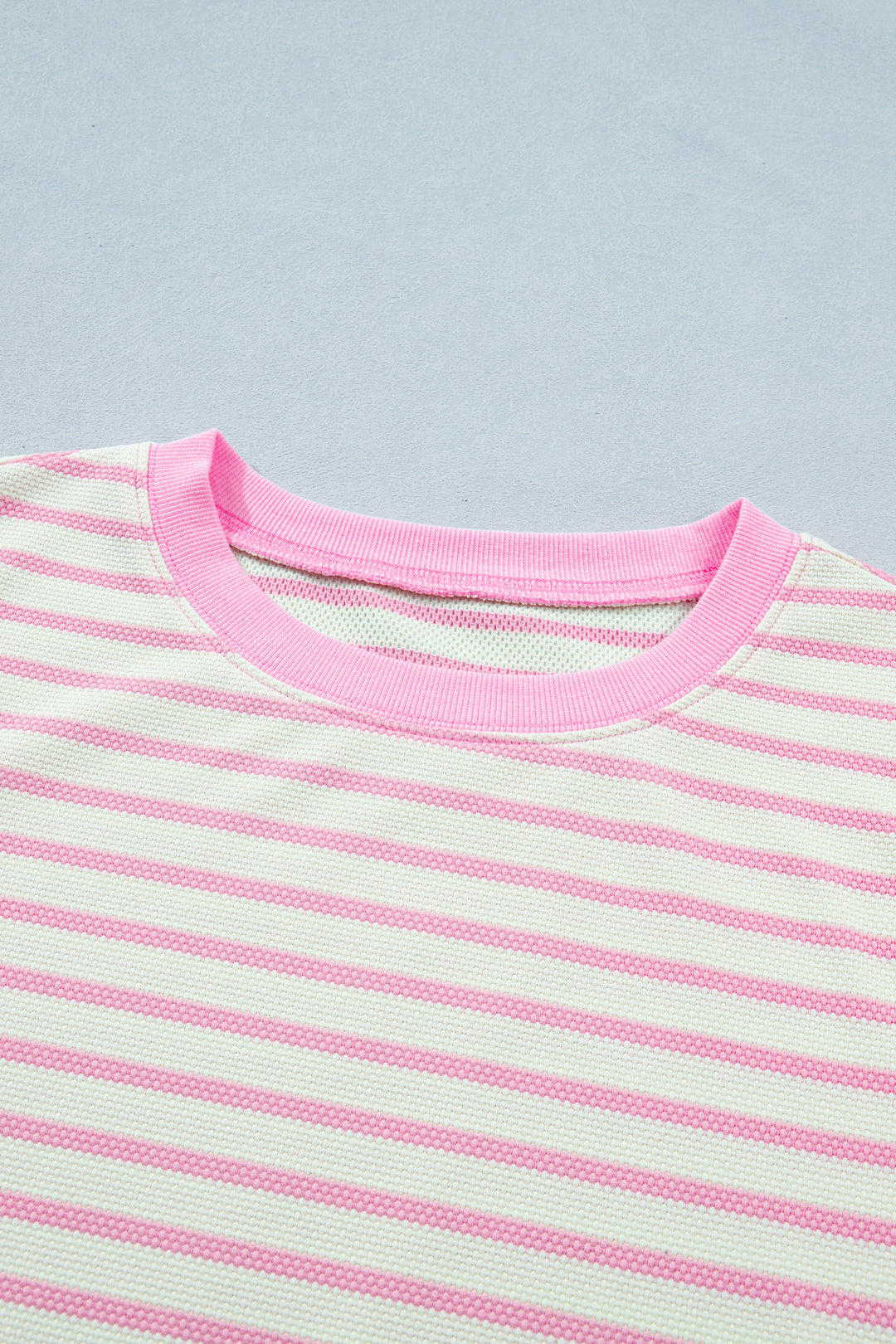 Ruffled Short Sleeve Patchwork Blouse