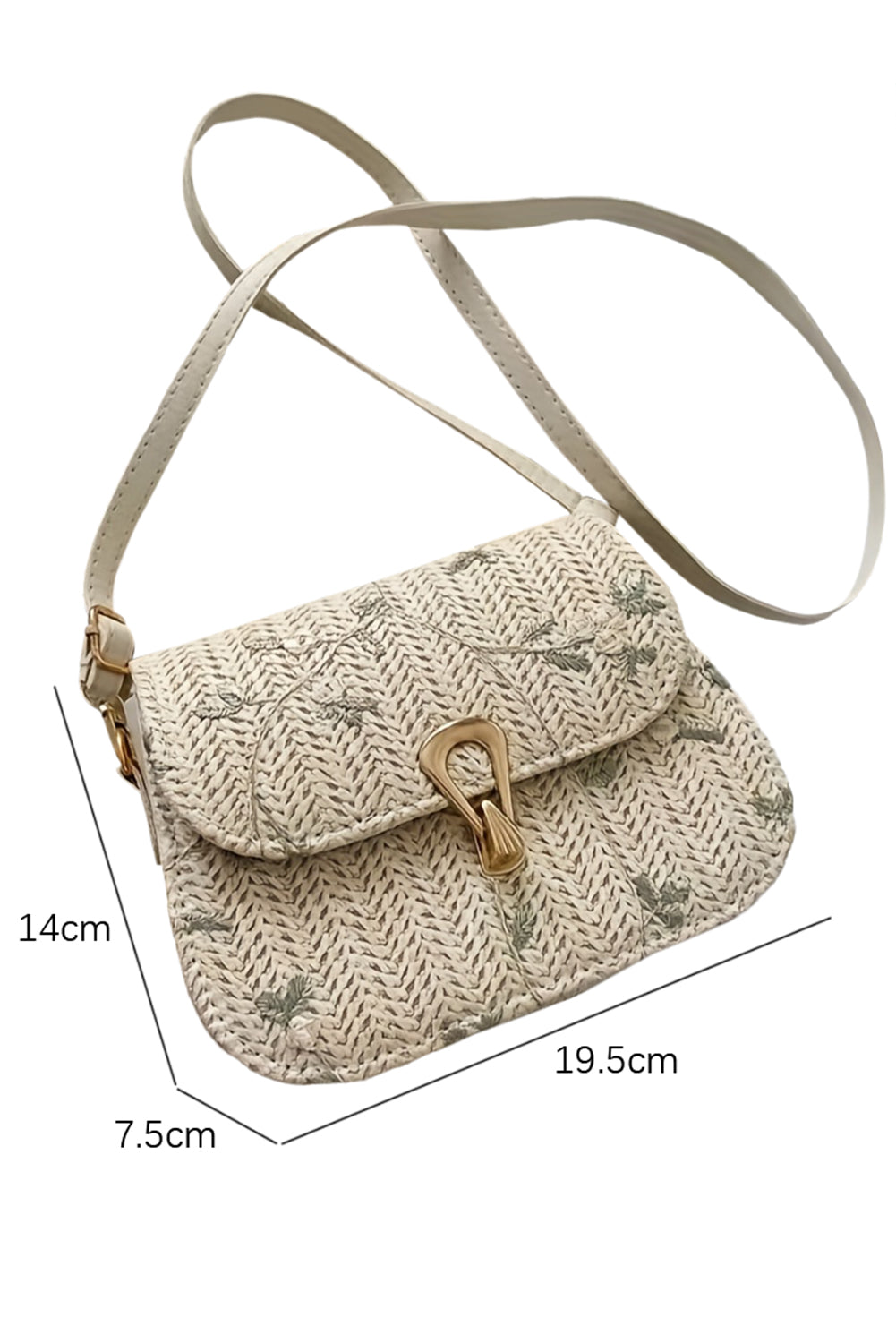 Delicate Weave Detail One Shoulder Bag