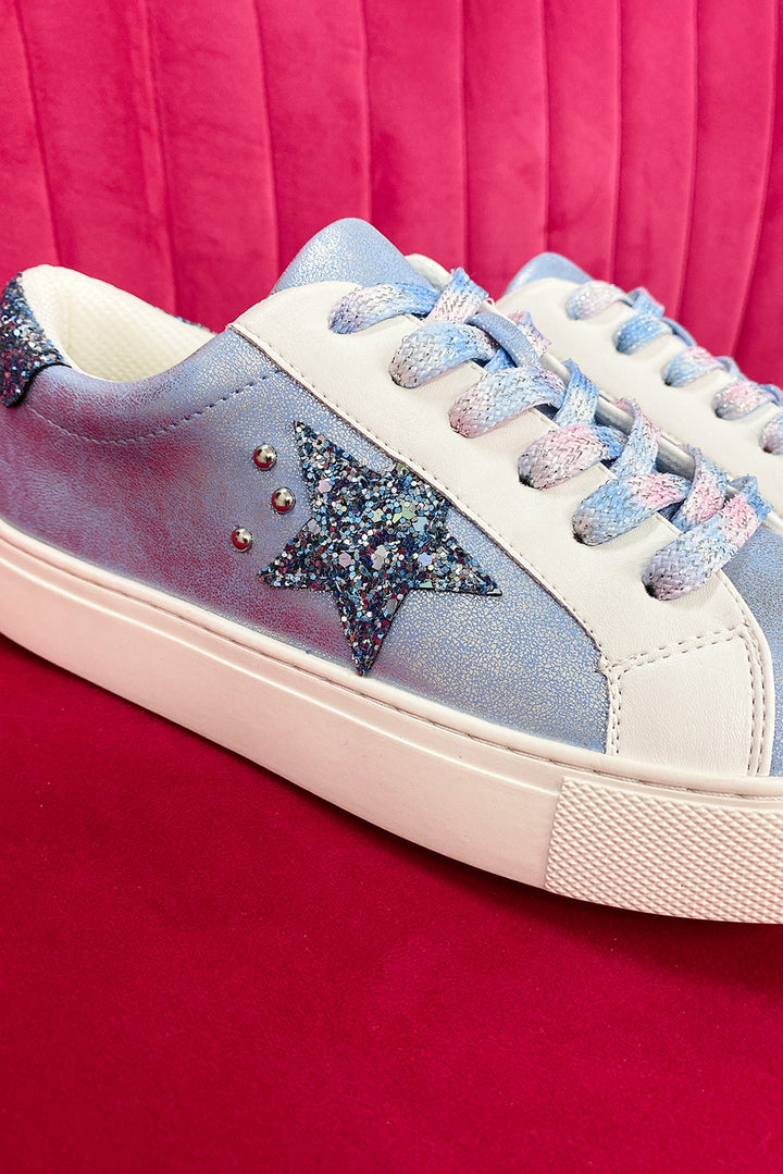 Star Pailletten Patchwork Criss Cross Freizeitschuhe