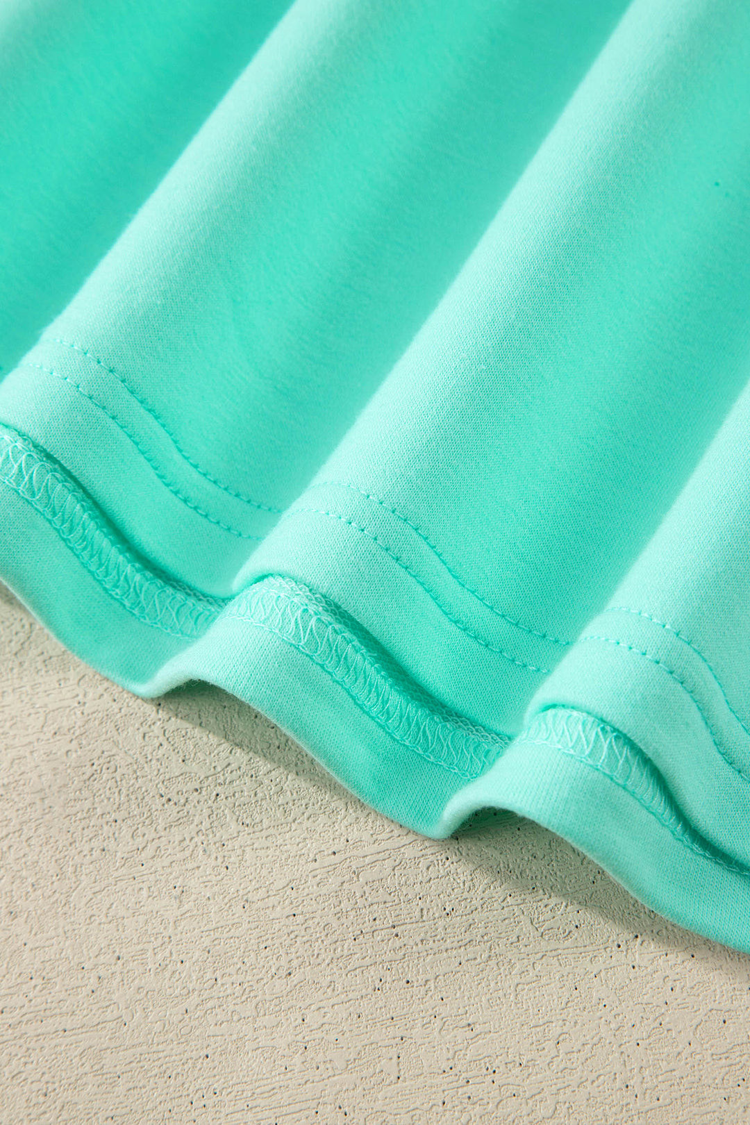 Mint Green V Neck Short Sleeve Top Drawstring Shorts 2pcs Set