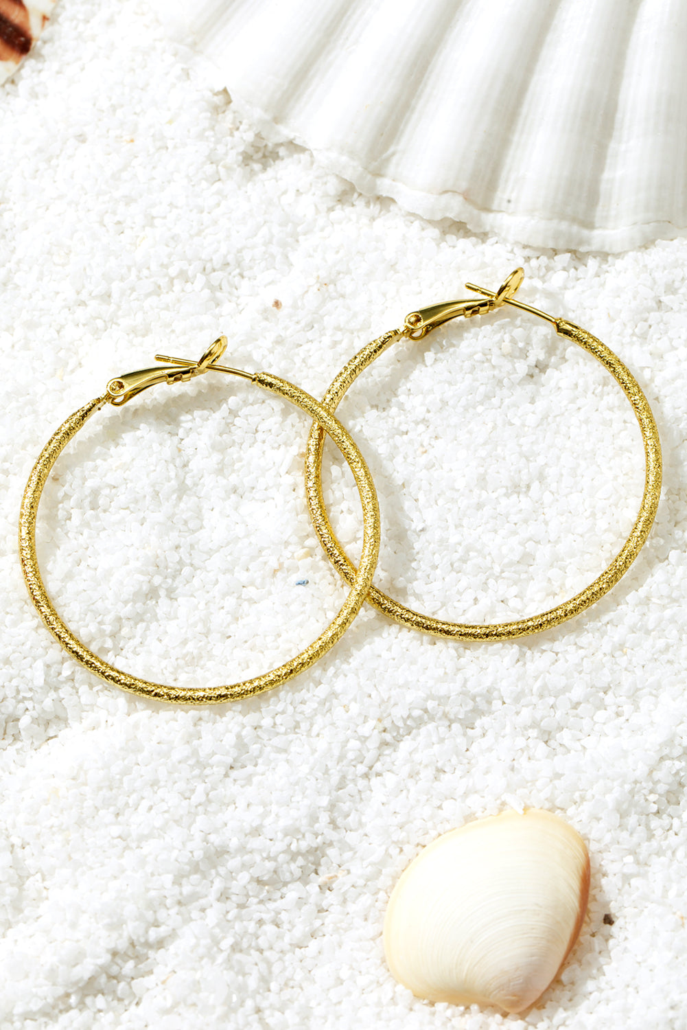 Plated Retro Hoop Earrings