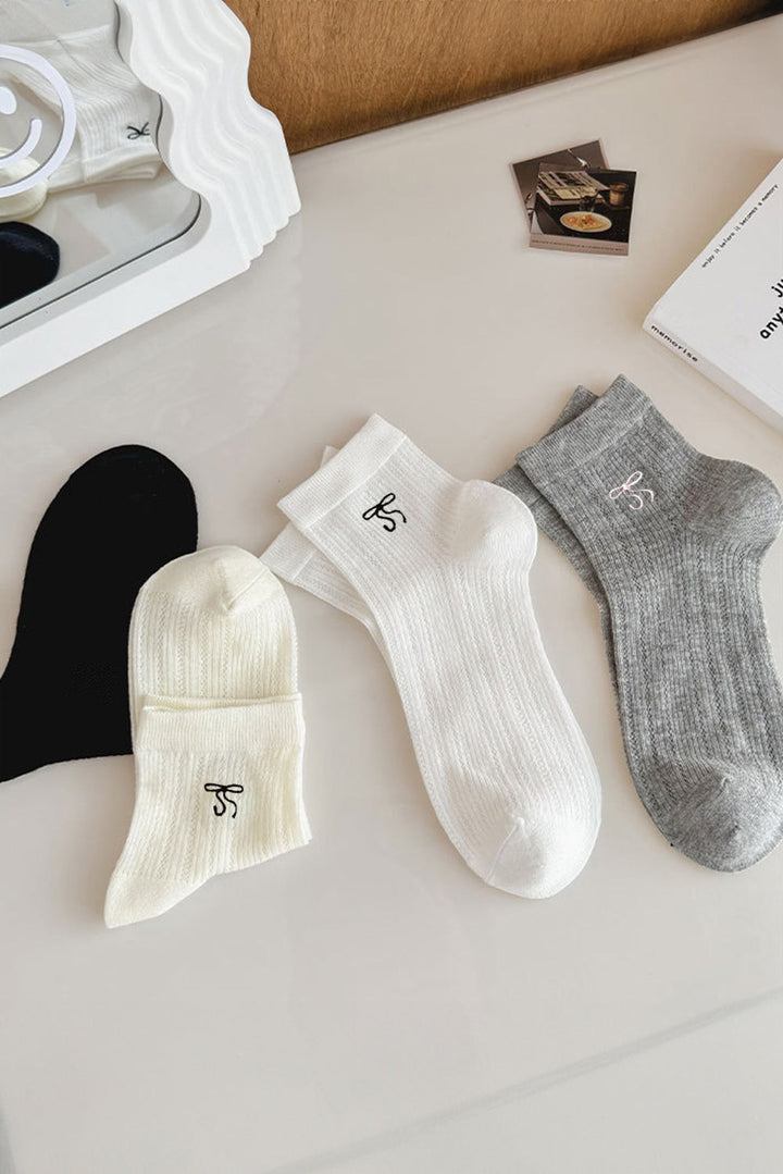 Knöchelsocken mit Schleife