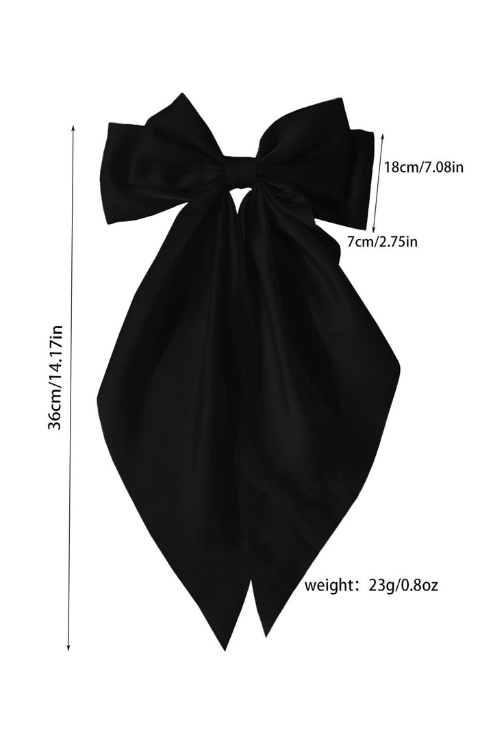 Oversized Ribbon Bowknot Satin Hair Clip