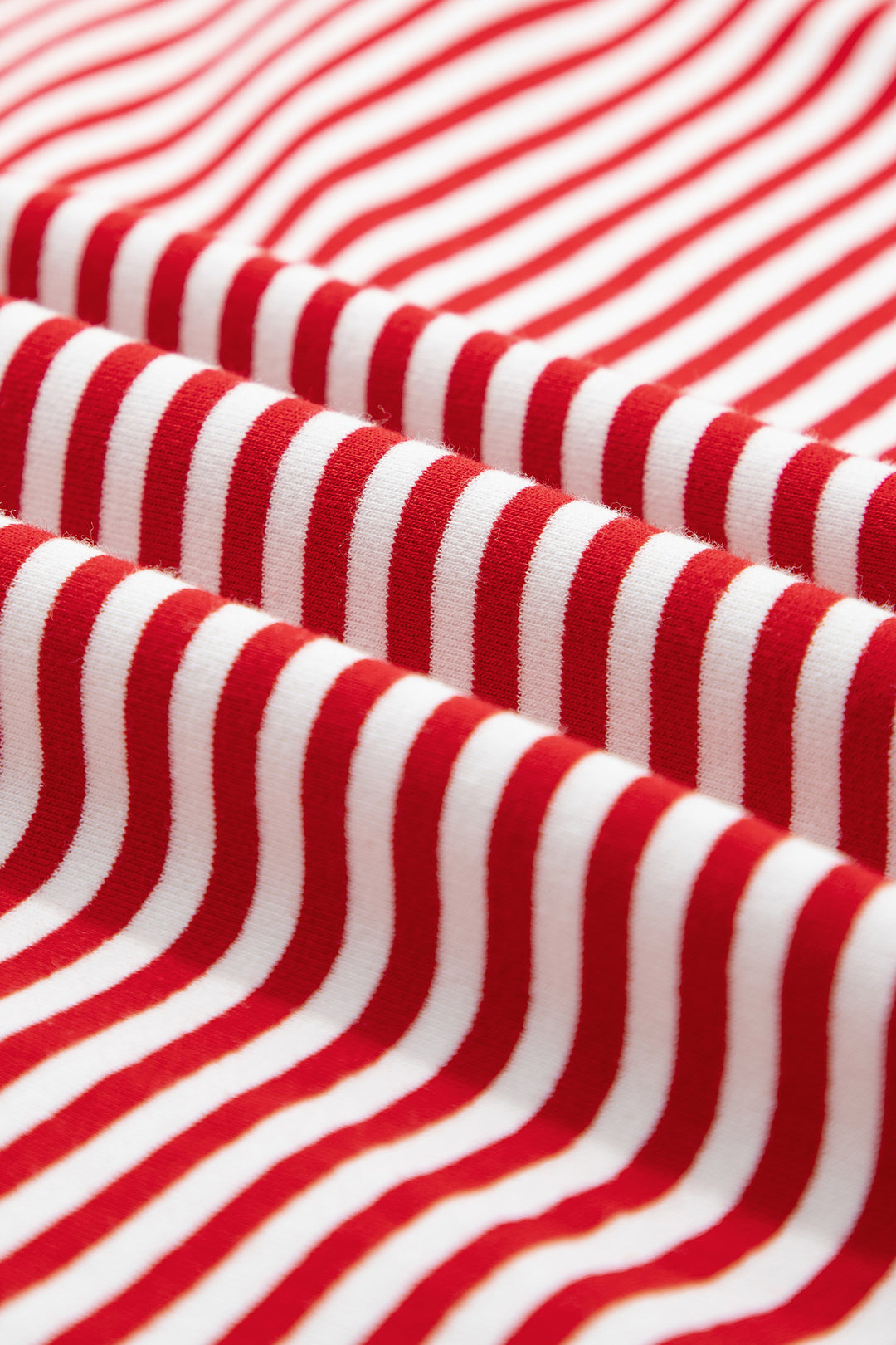 Red Stripe Oversize Mock Neck Sweatshirt and Shorts Set
