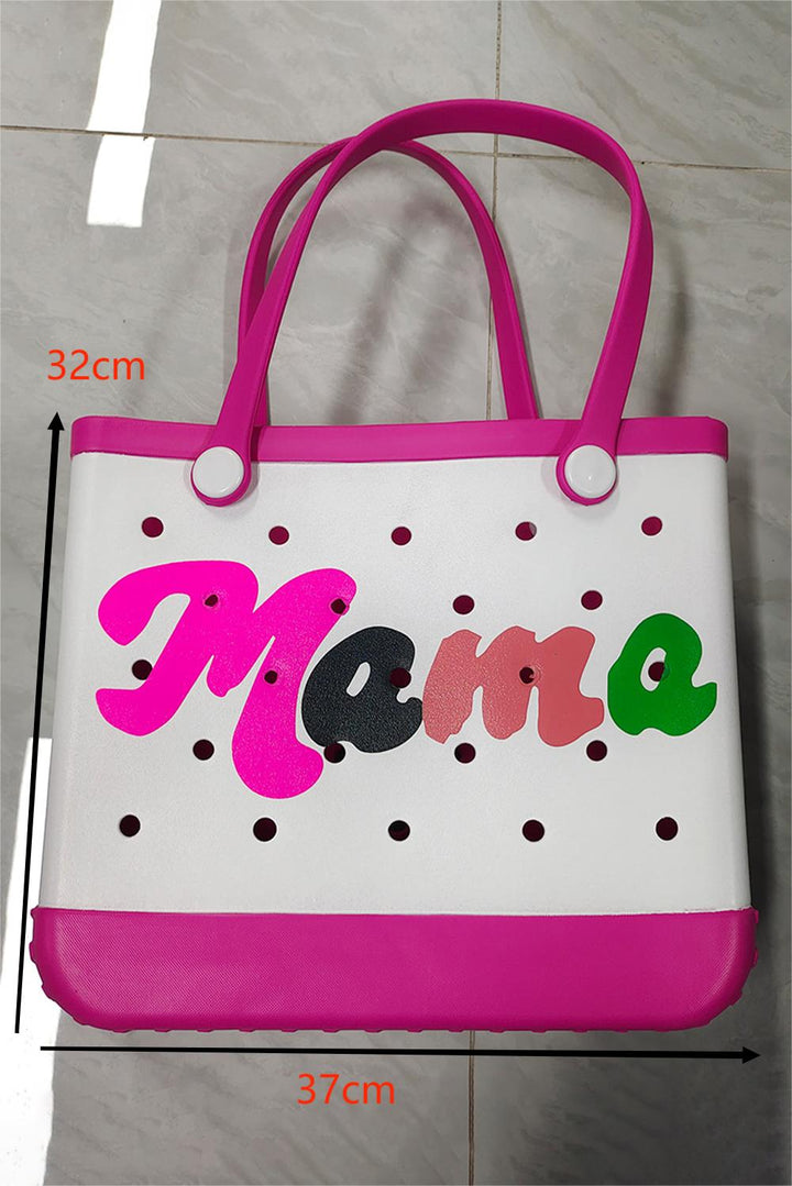 mama Print Self-assembly Straps Hollowed EVA Beach Bag
