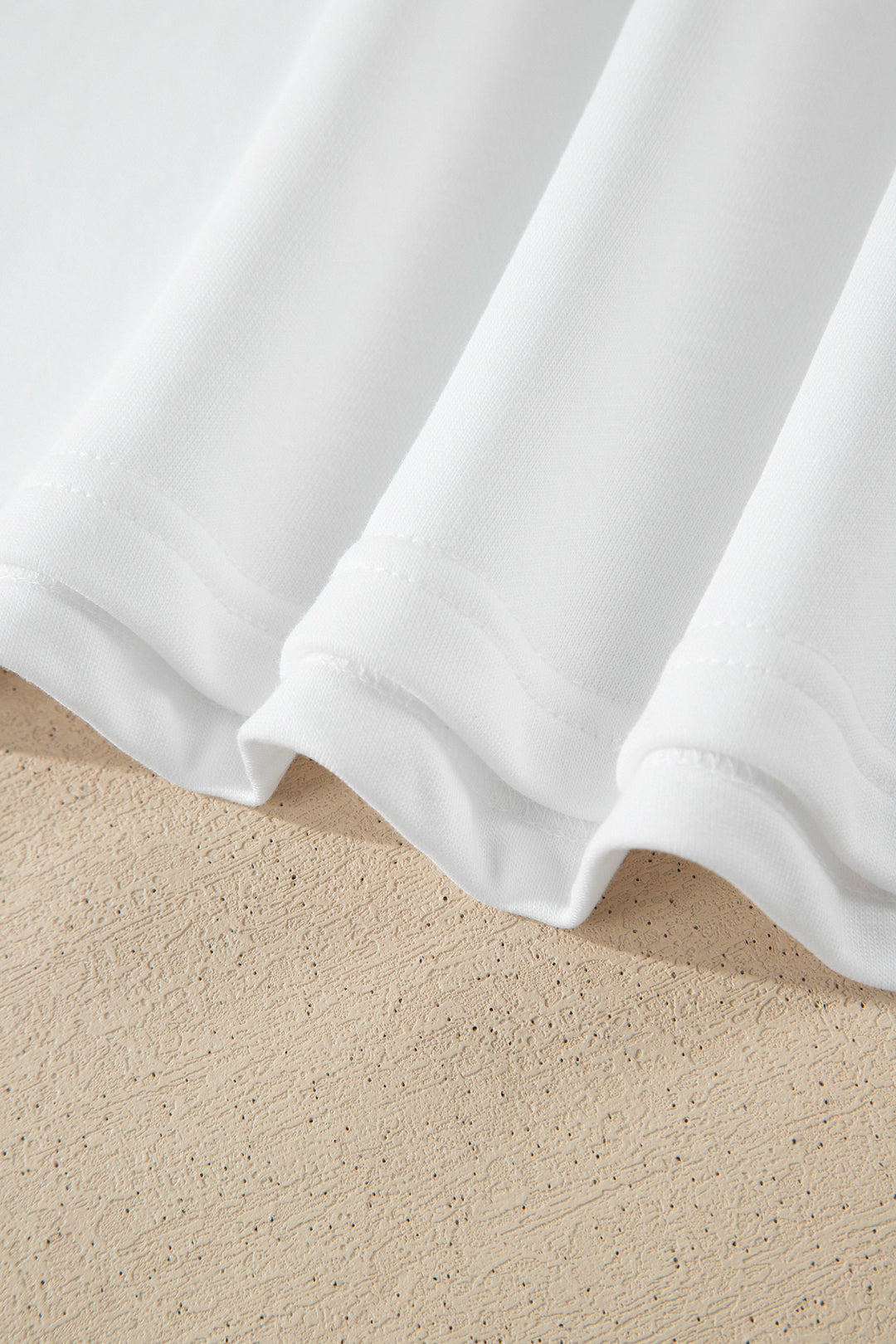 White Striped Frilled Collar Short Sleeve Blouse