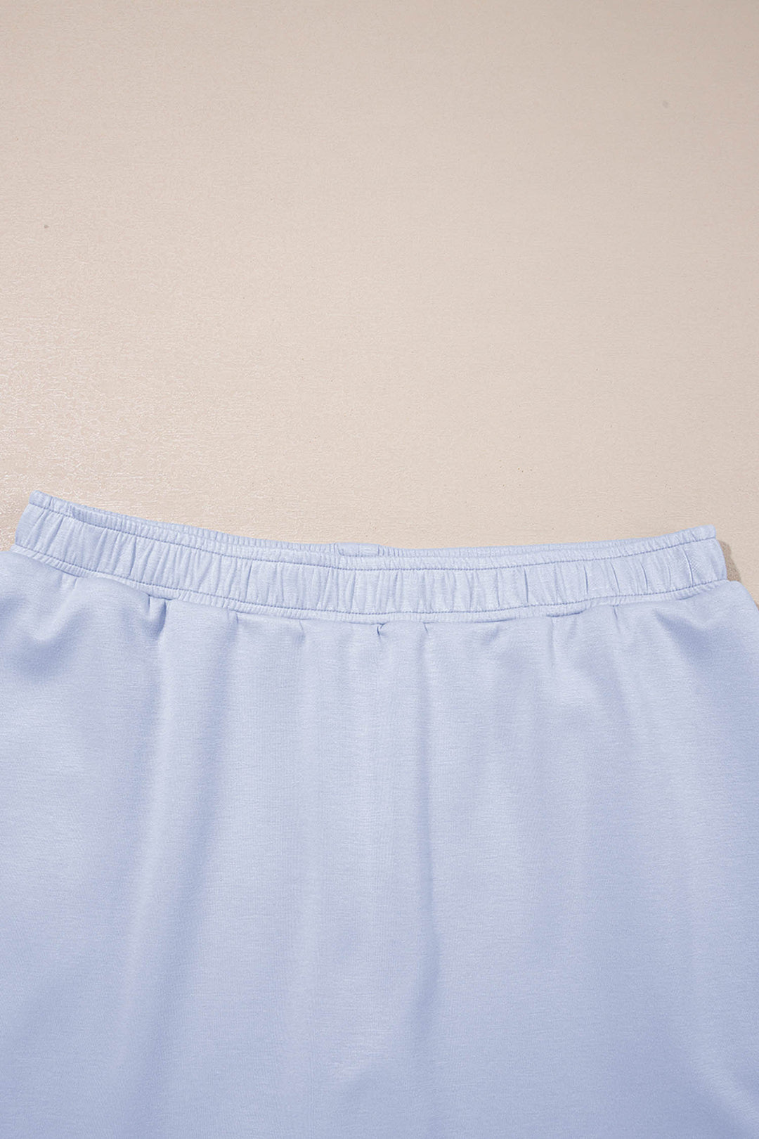Beau Blue Pearl Embellished Scallop Trim Top 2 Piece Skort Set