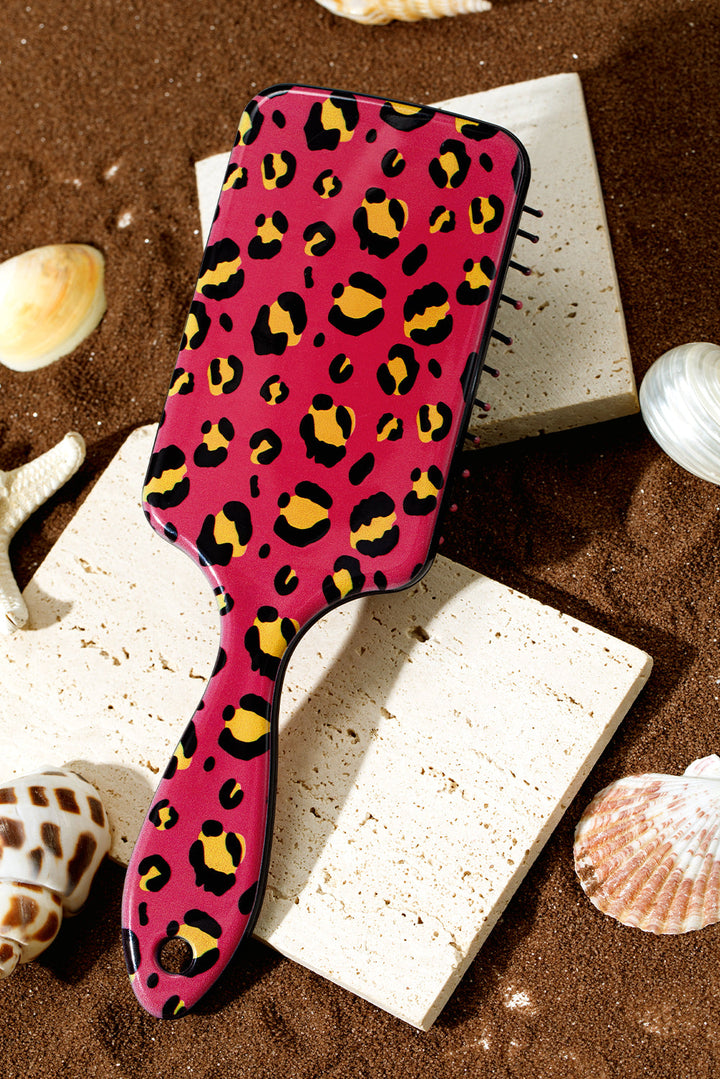 Leopard Print Long Handle Air Cushion Comb