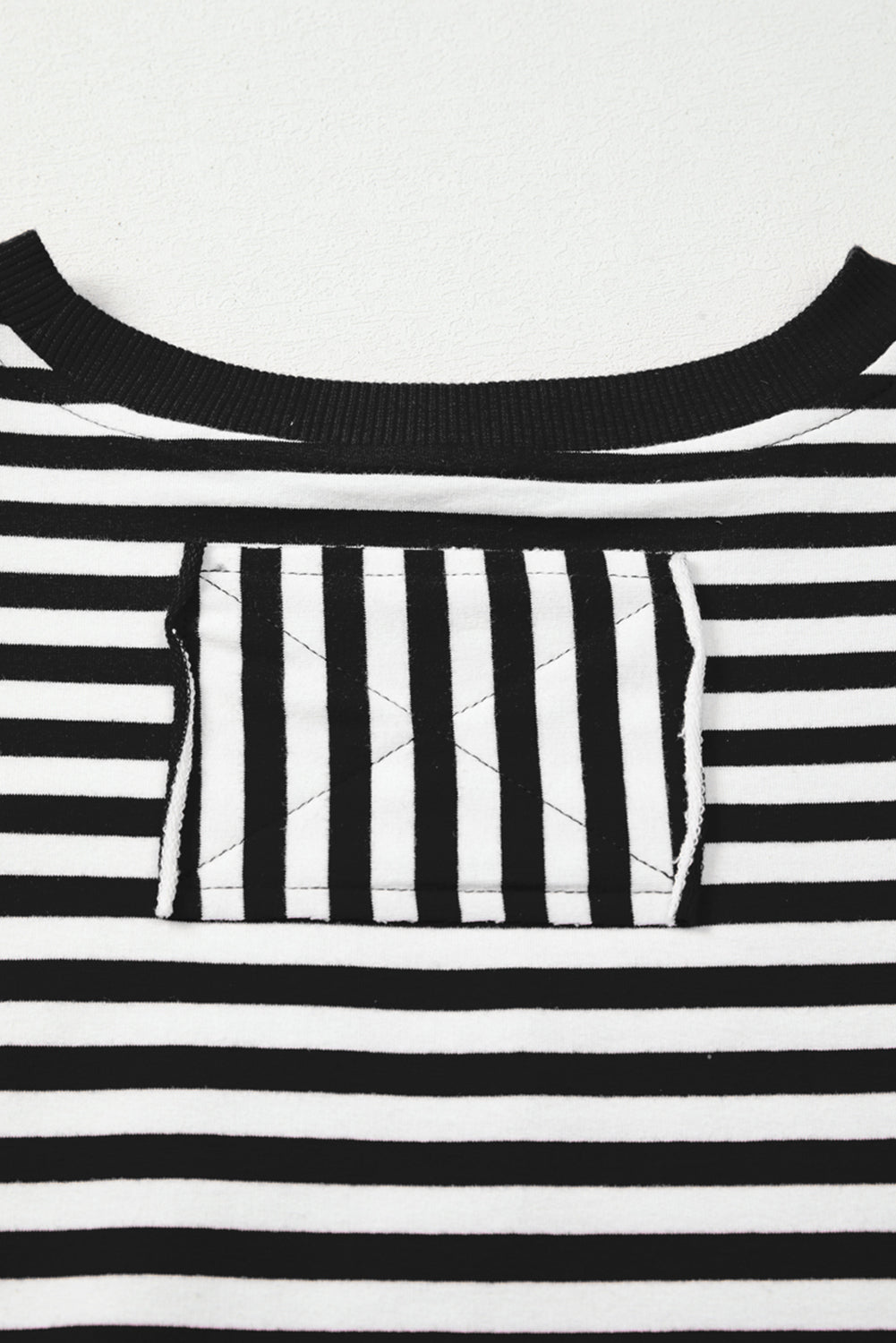 Exposed Seam Drop Shoulder Casual Pullover Top