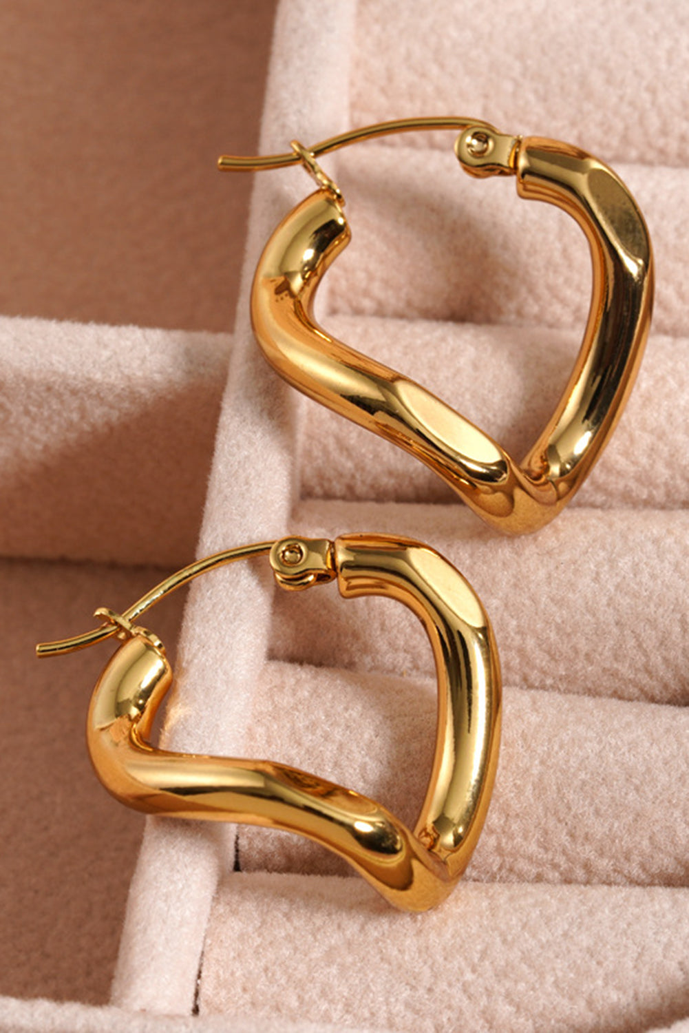 Boucles d'oreilles spirales 3D en acier inoxydable plaqué