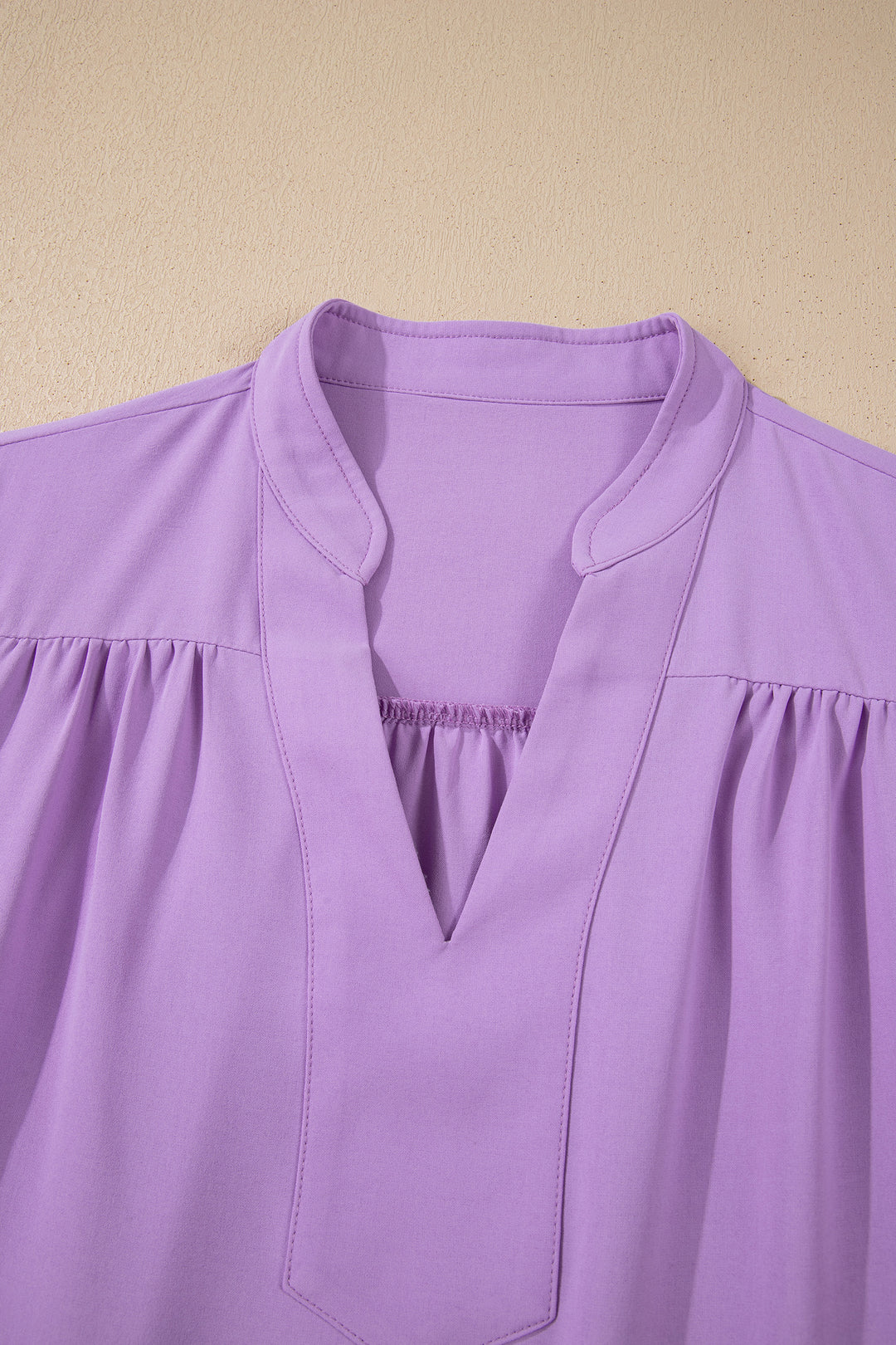 V Neck Puff Sleeve Summer Blouse