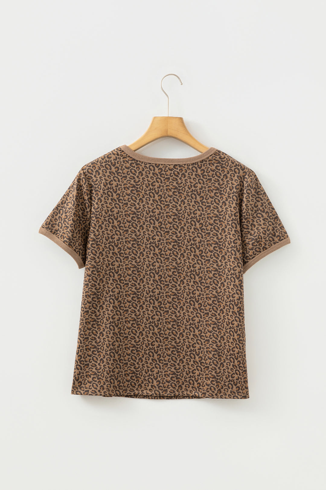 Fierce Leopard Crew Neck T Shirt