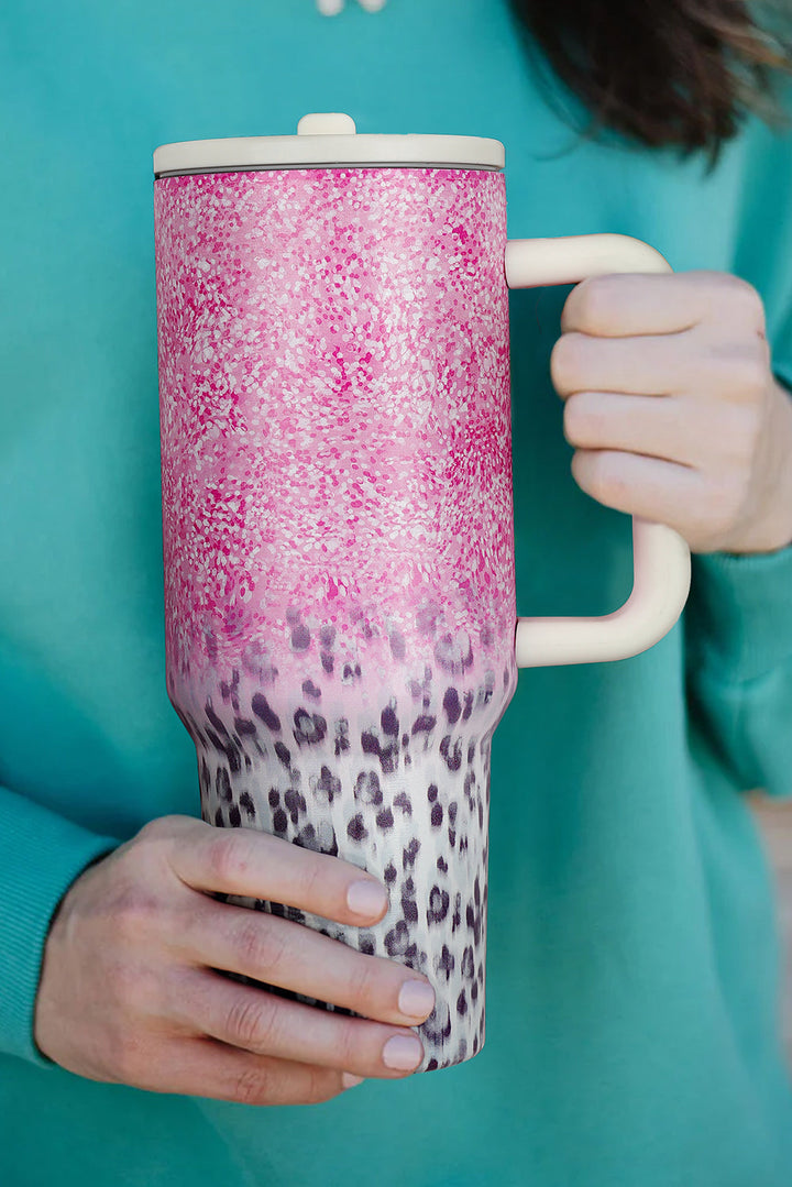 Leopard Gradient 40oz Stainless Steel Thermos Travel Cup