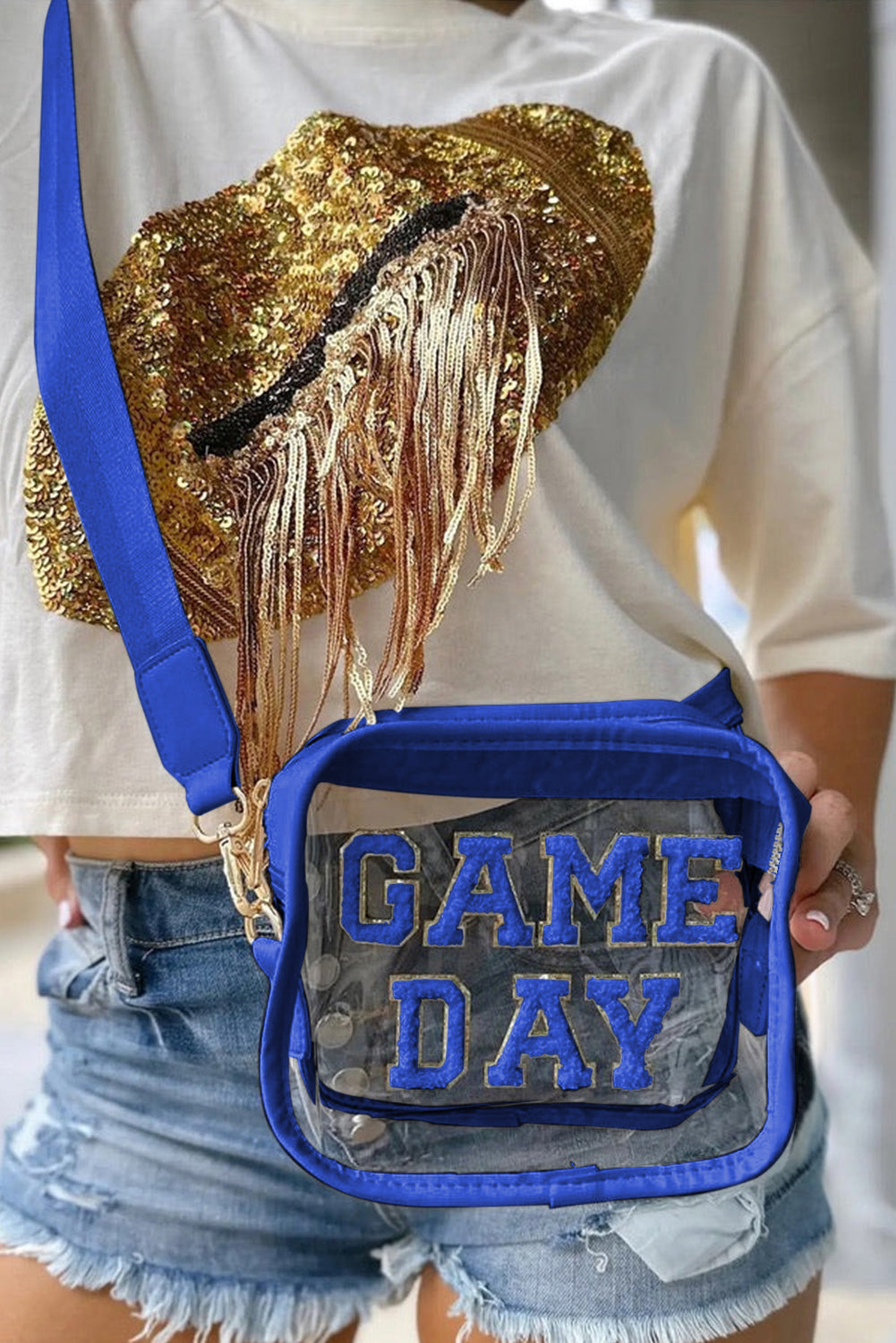 Sac à bandoulière transparent GAME DAY Rugby Football