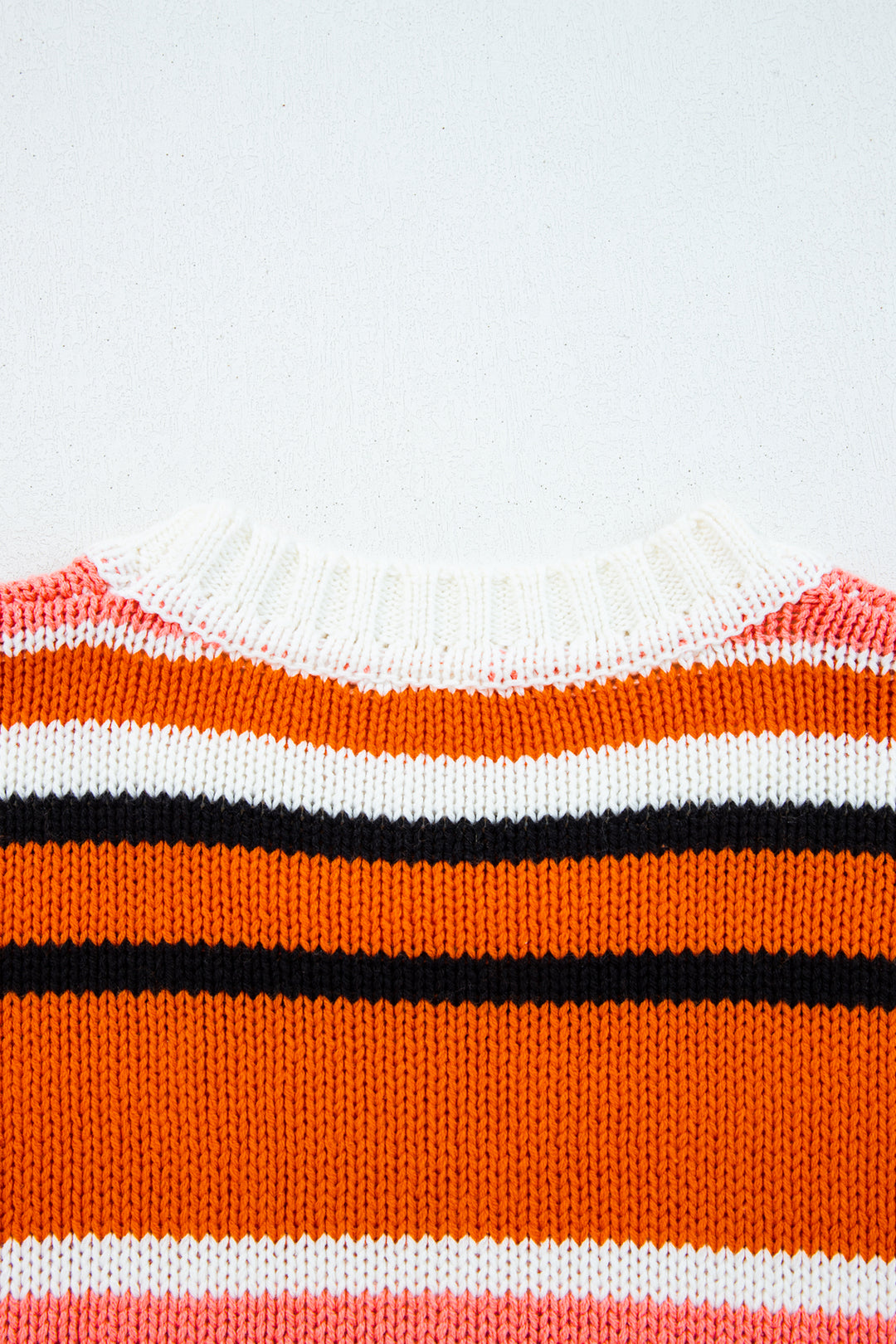 Drop Shoulder Cropped Pullover Sweater