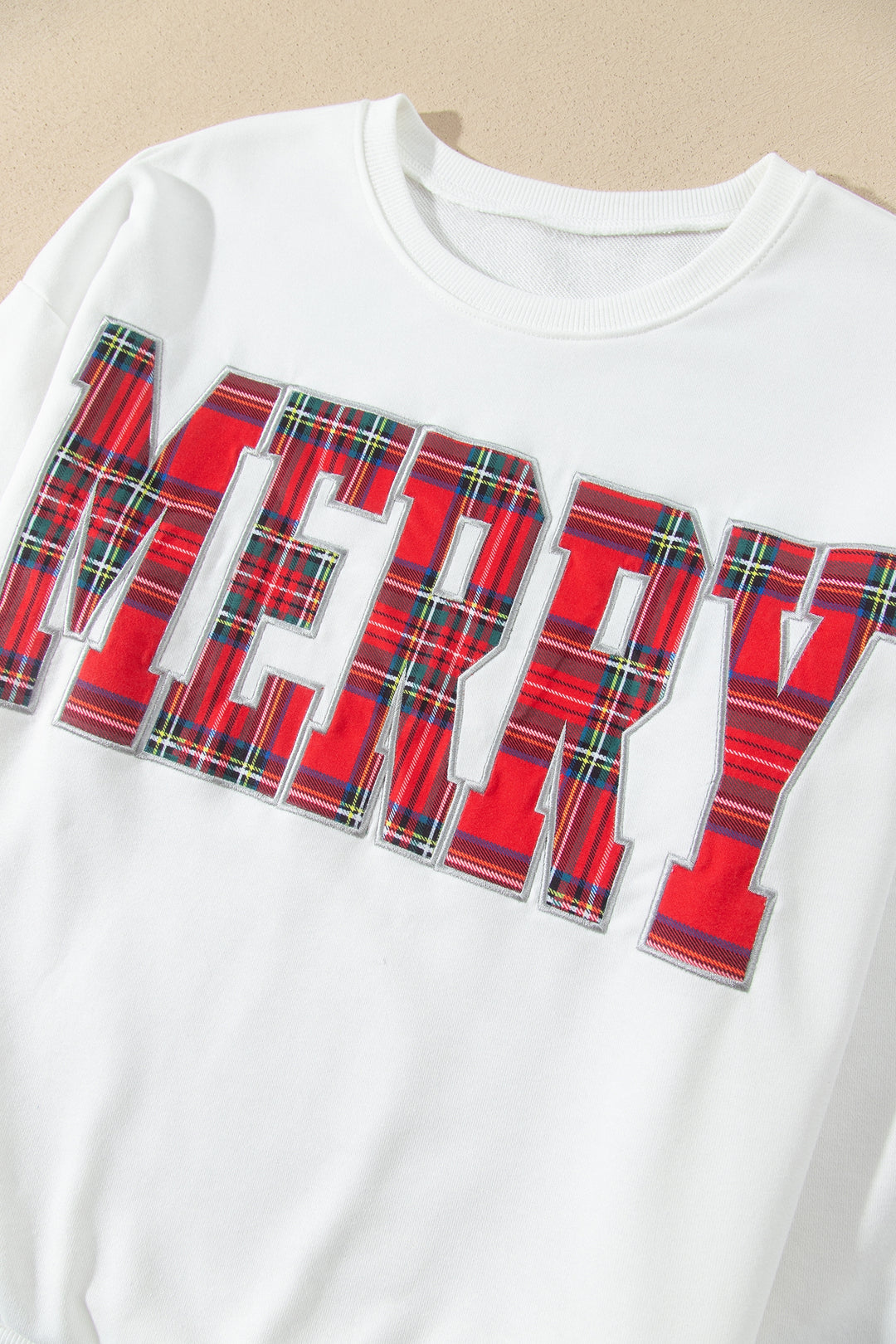Red Plaid MERRY Holiday Long Sleeve Top and Shorts Set