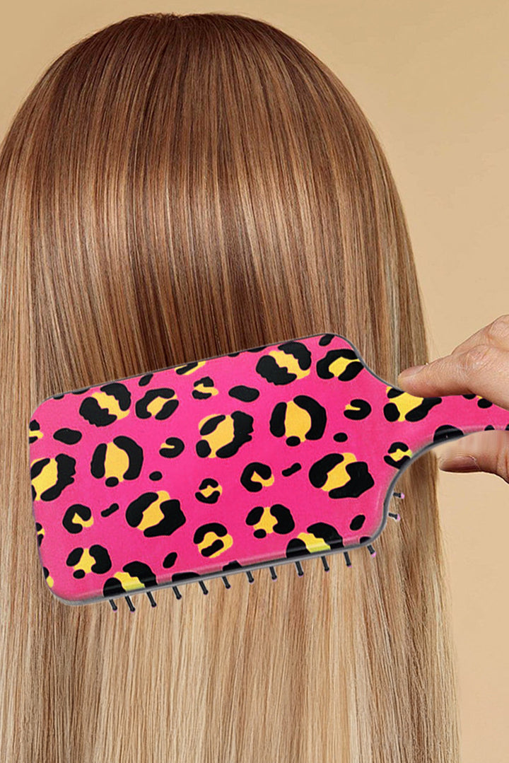 Leopard Print Long Handle Air Cushion Comb