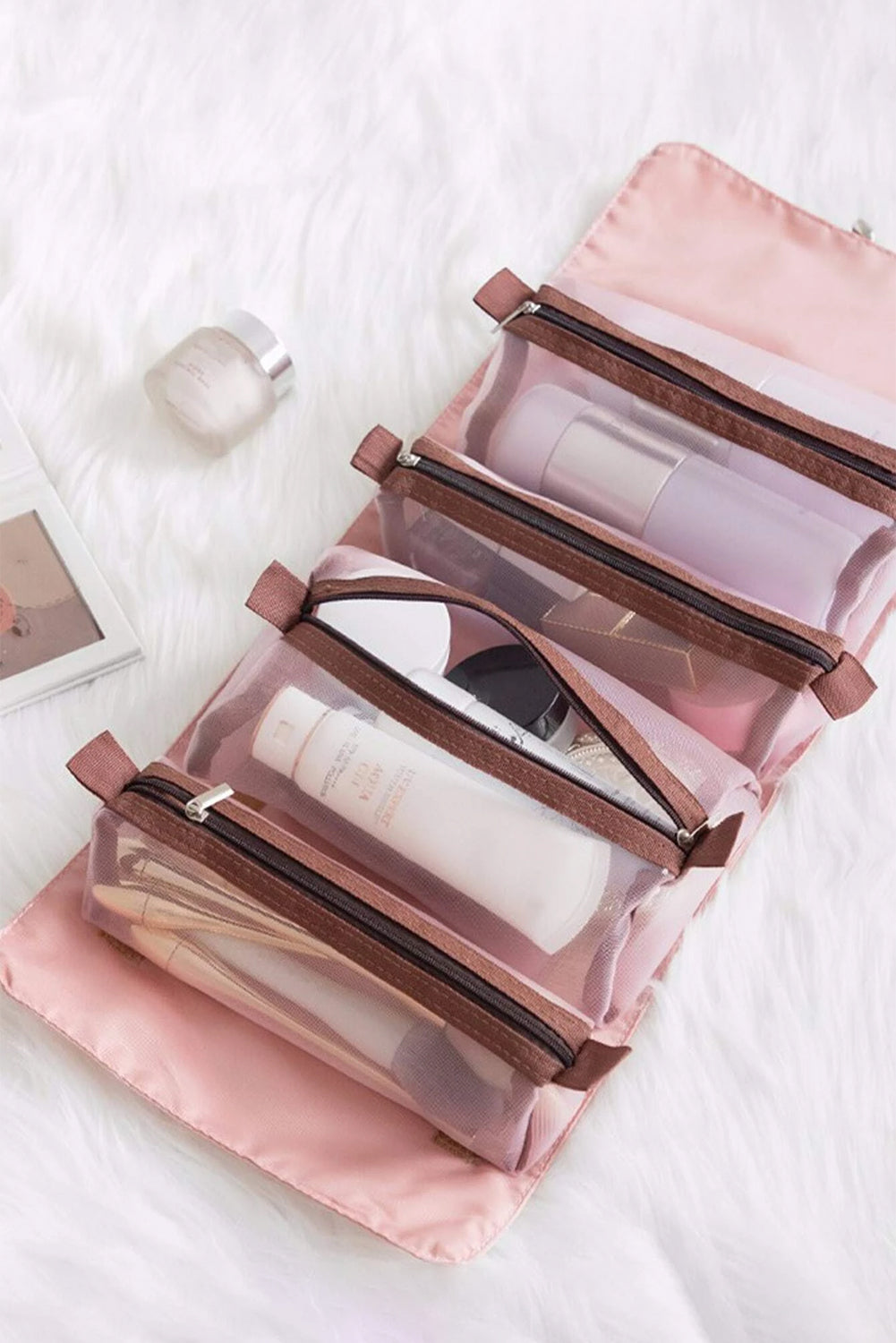 Trousse de maquillage pliable 4 en 1 détachable Leegoo