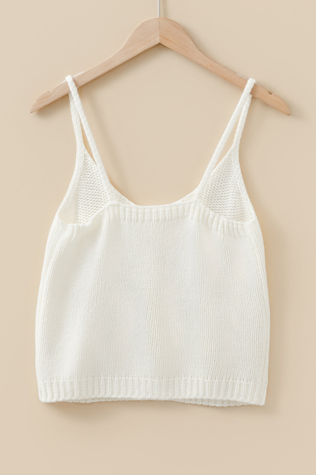 3D Flower Spaghetti Straps Sweater Vest