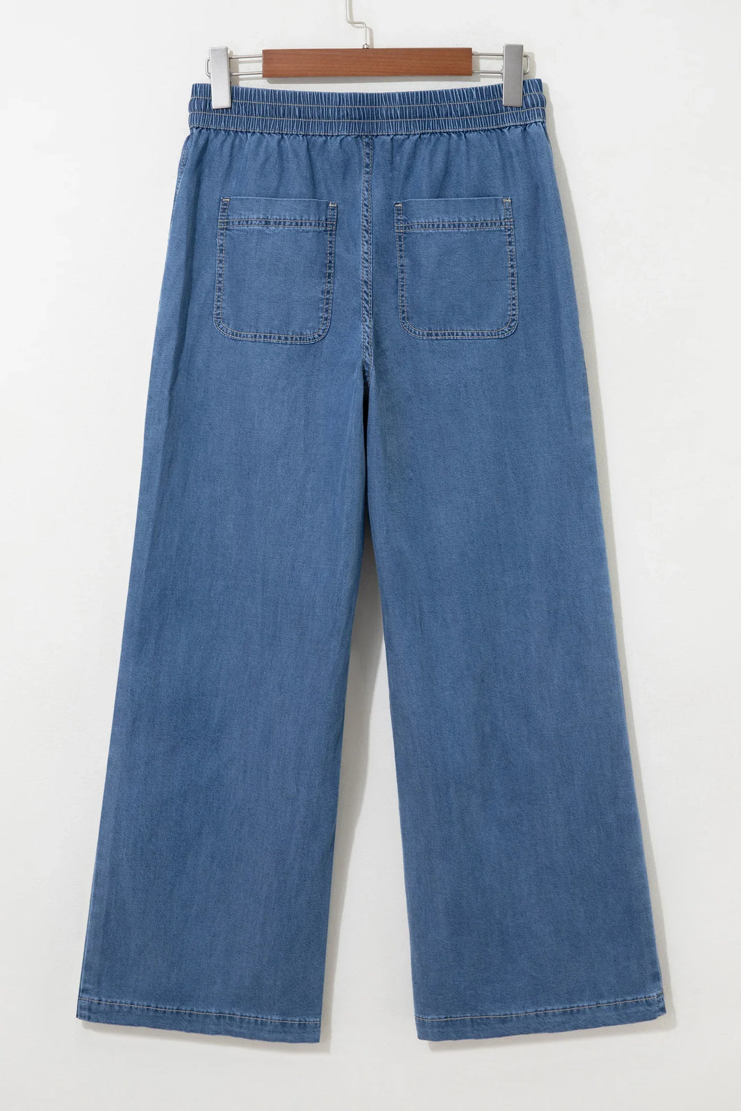 Ashleigh Blue Drawstring Waist Wide Leg Jeans