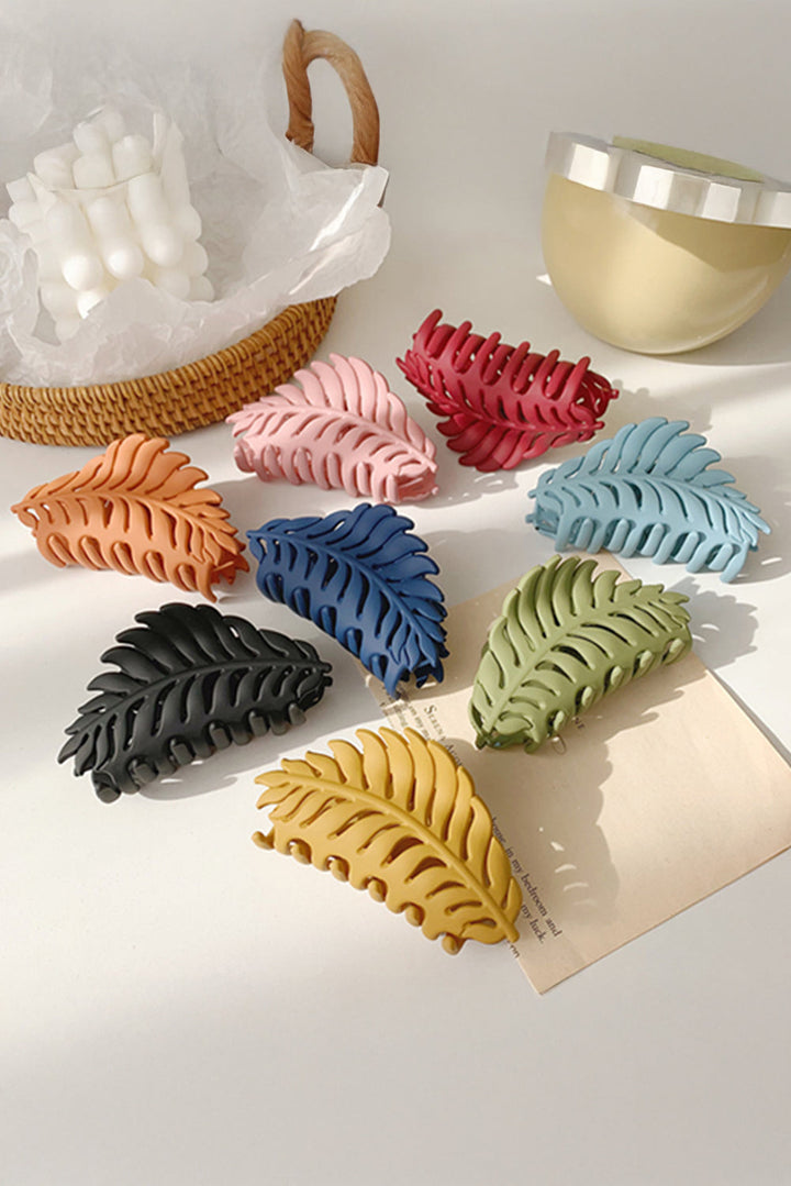 Pince à cheveux tendance à grandes feuilles