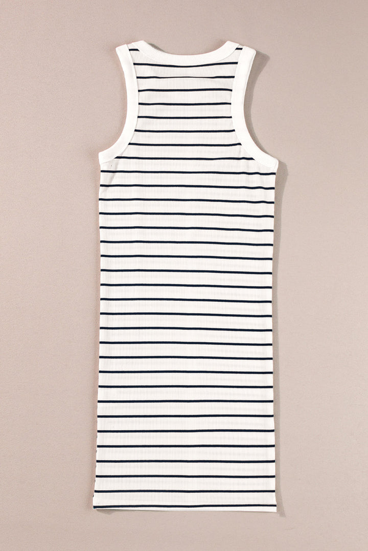 Ribbed Knit Tank Mini Dress