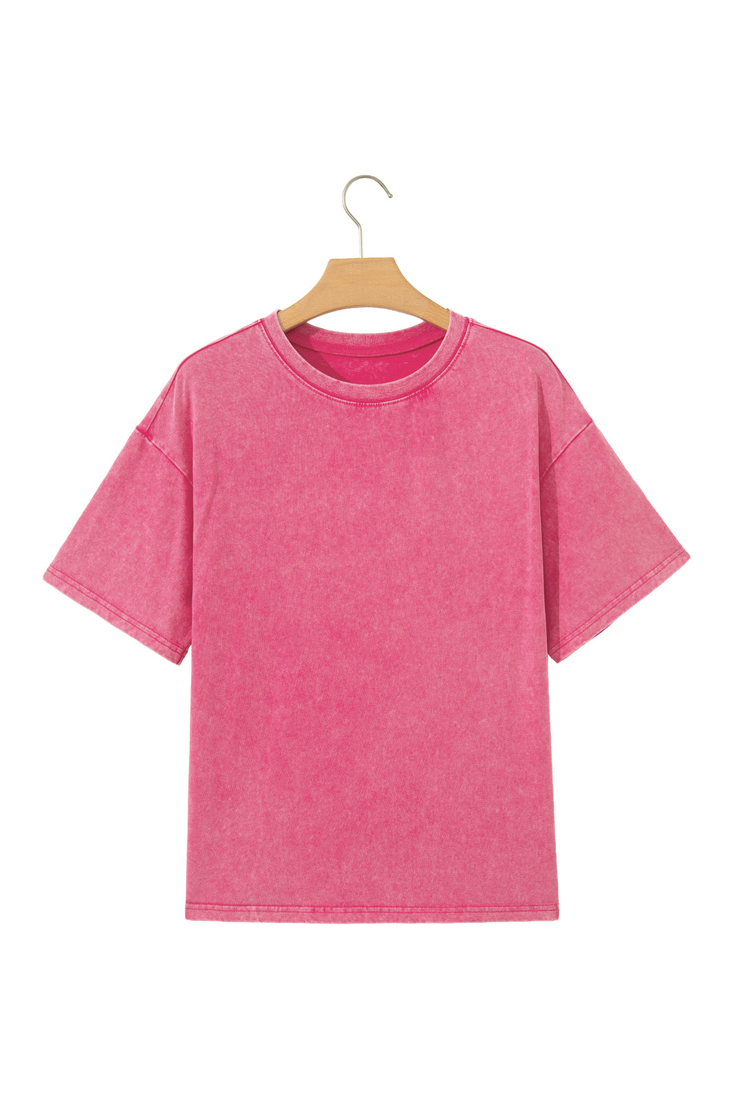Rose Red Mineral Washed Oversized Tee