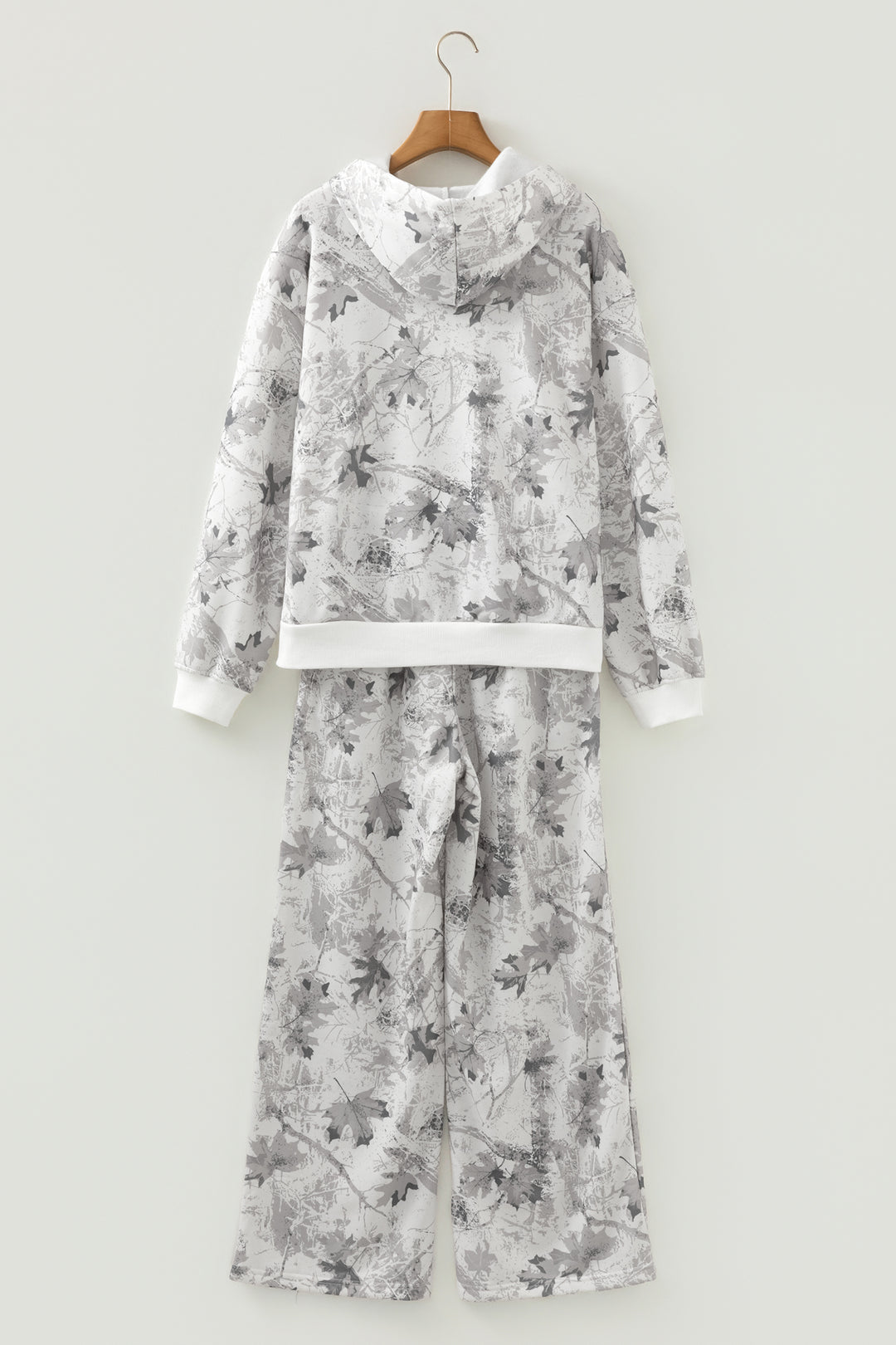 Light Grey Light Woodland Camo Classic Hoodie and Sweatpants Set