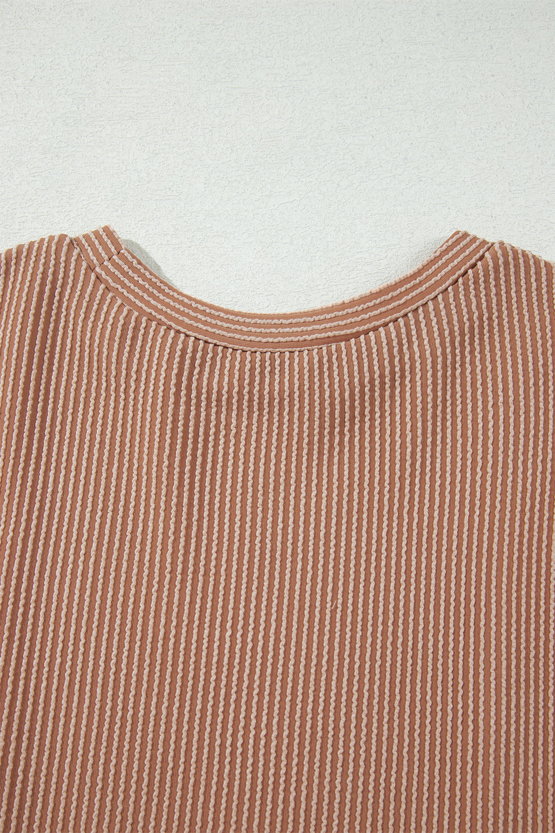 DUNE Leopard Print Colorblock Ribbed Knit Top