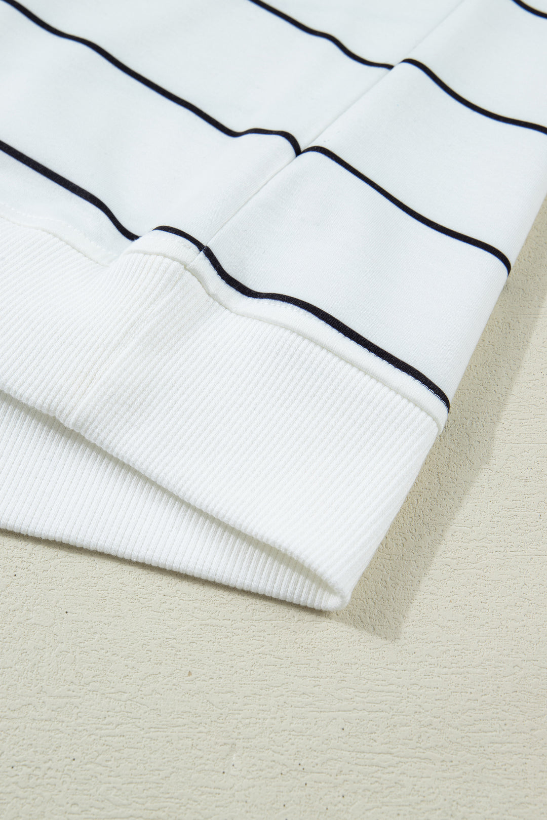 White Stripe Color Block Zip V Neck Sleeveless Top