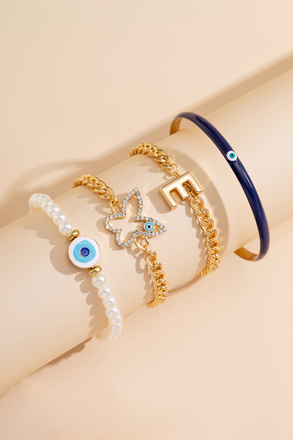 4-teiliges Perlenkettenarmband-Set