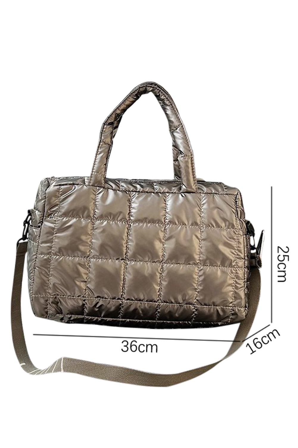 Large Capacity Quilted Puffer Tote Bag