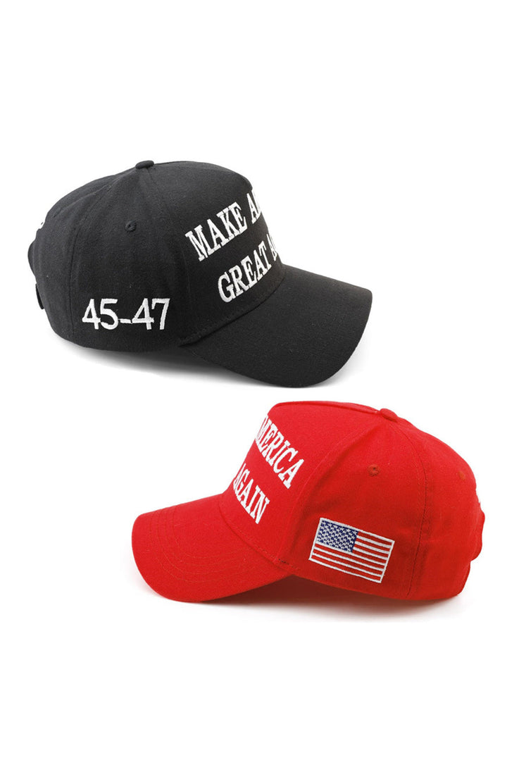 Casquette à visière brodée MAKE AMERICA GREAT AGAIN