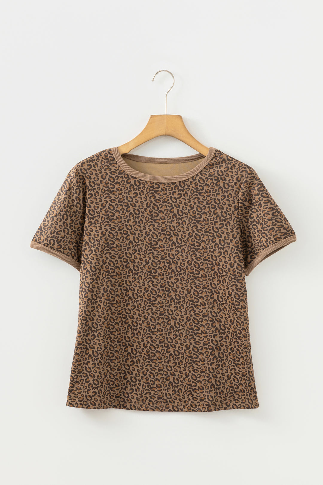 Fierce Leopard Crew Neck T Shirt