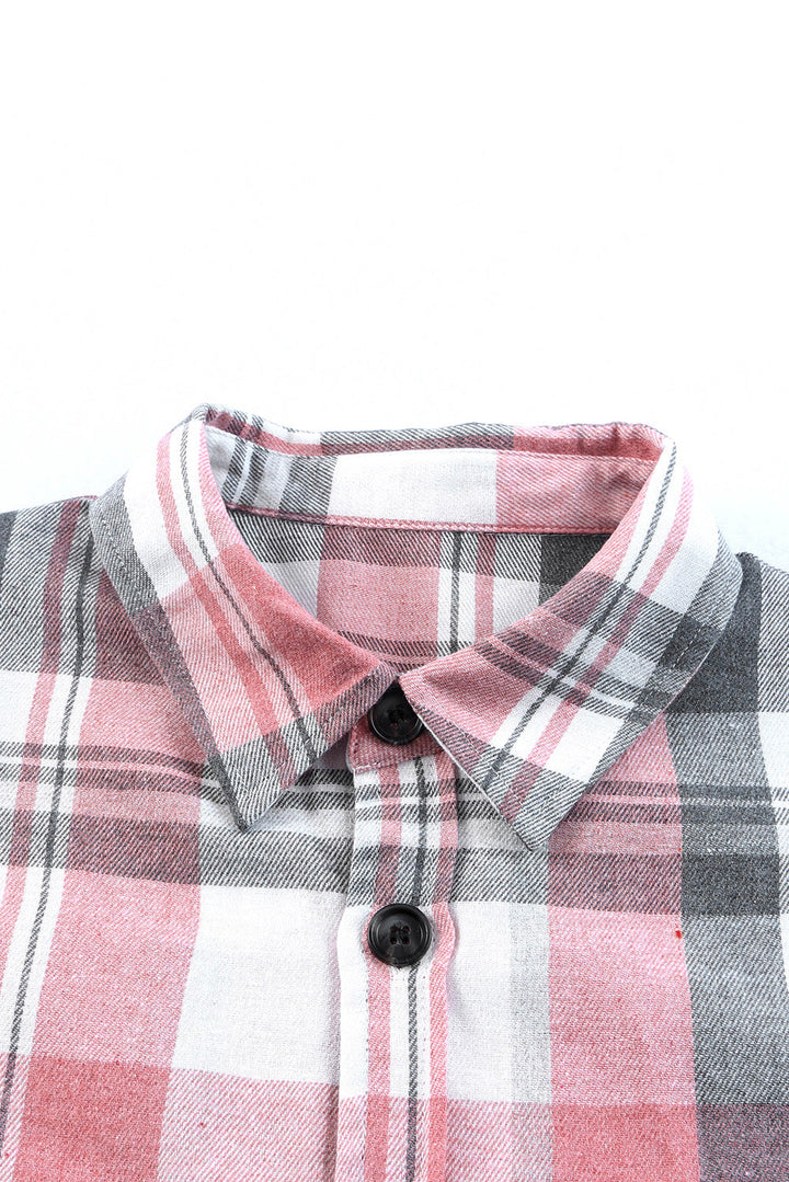 Plaid Button Up Patch Pocket Shirt