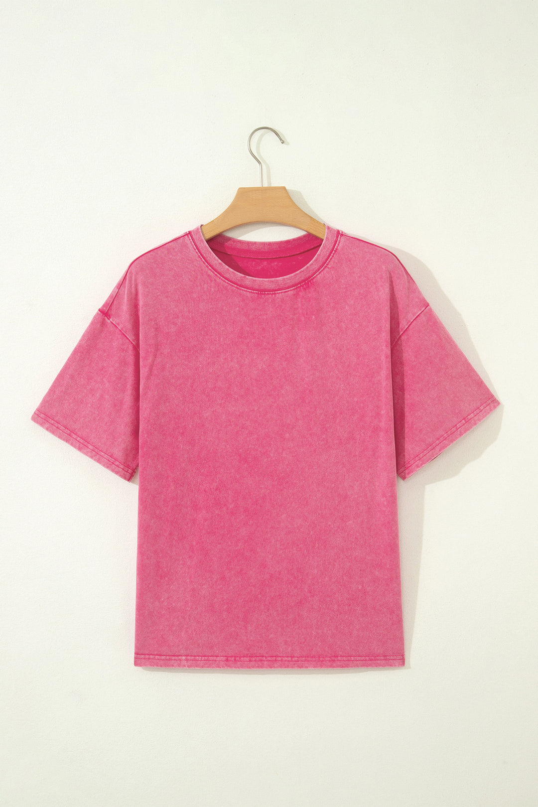 Rose Red Mineral Washed Oversized Tee