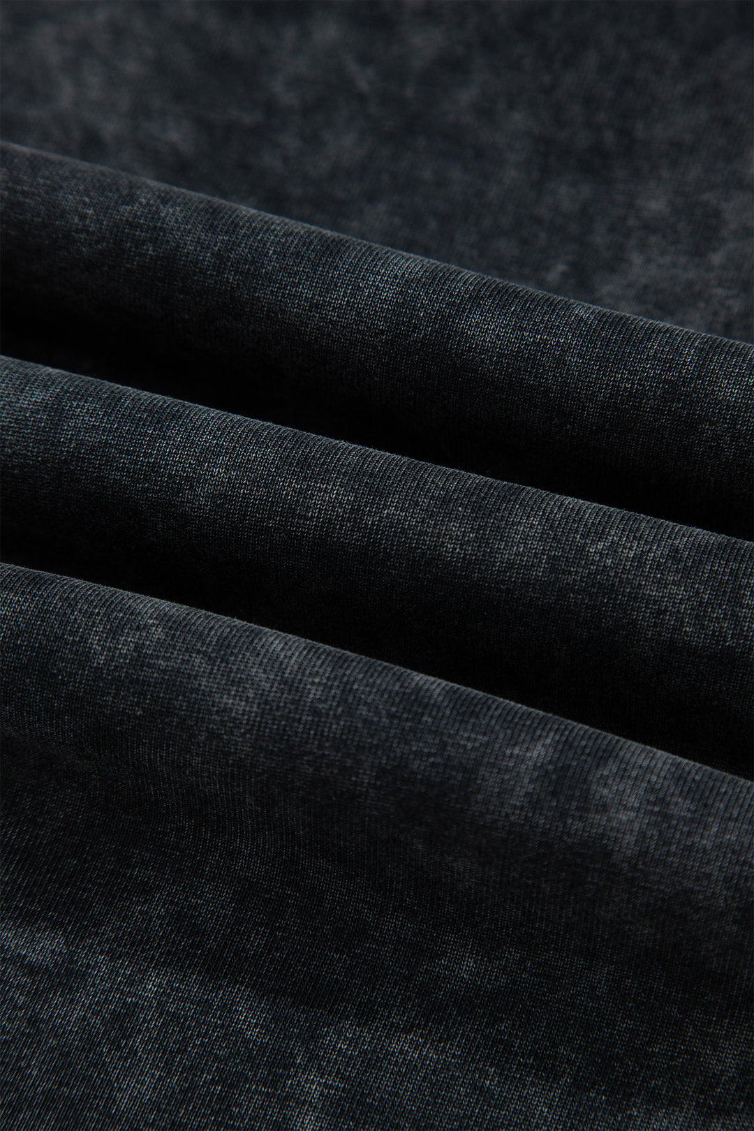 Black Raw Seam Drawstring Elastic Waist Barrel Pants