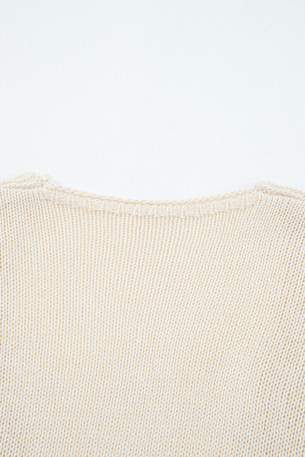 Smoke Gray Hollowed Knit Open Front Cardigan Sweater