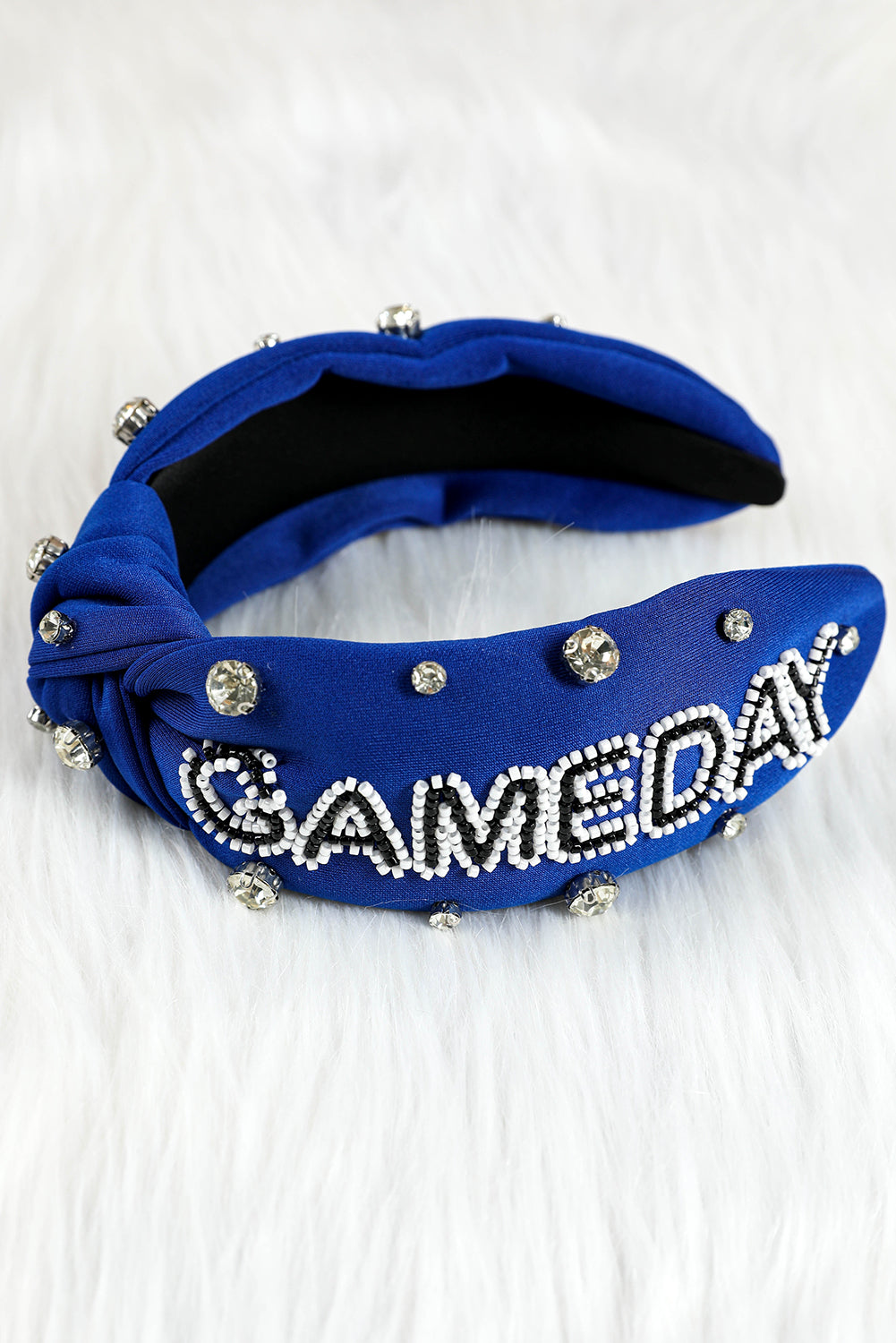GAME DAY Rugby Football Season Diamond Knotted Headband
