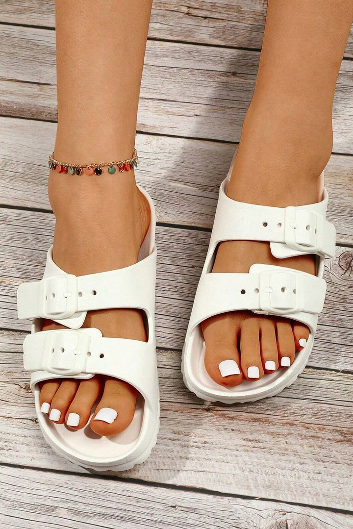 Double-buckle EVA Slippers