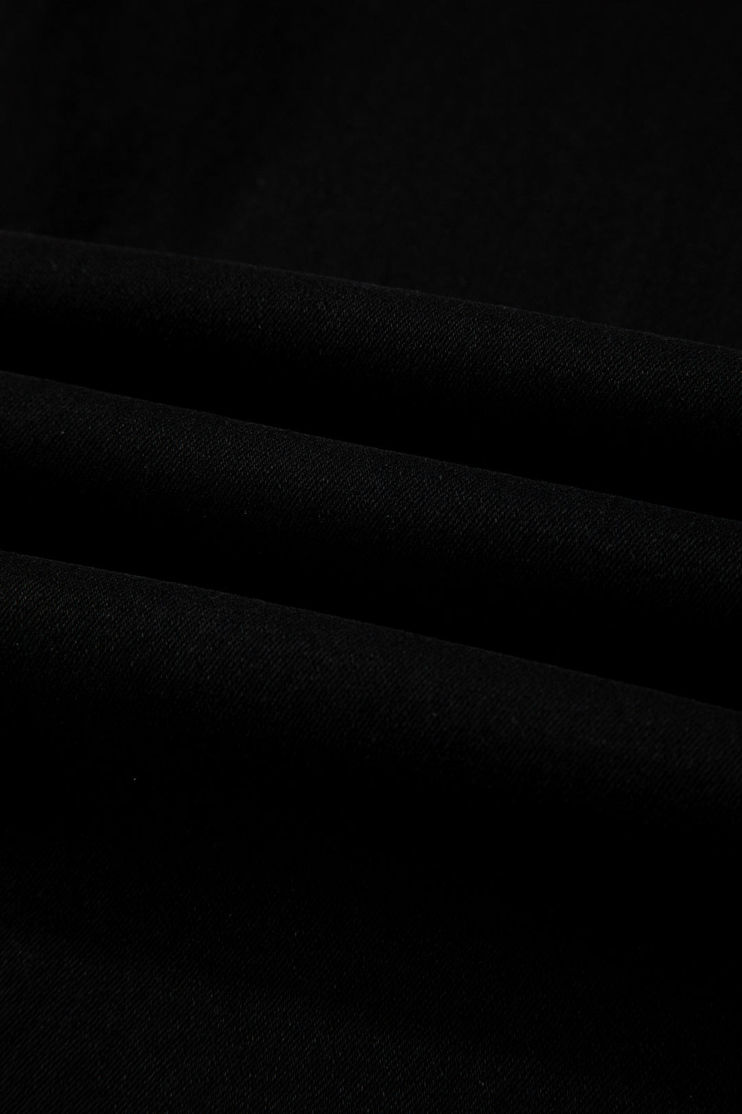 Black 2-Button High Waist Wide Leg Jeans